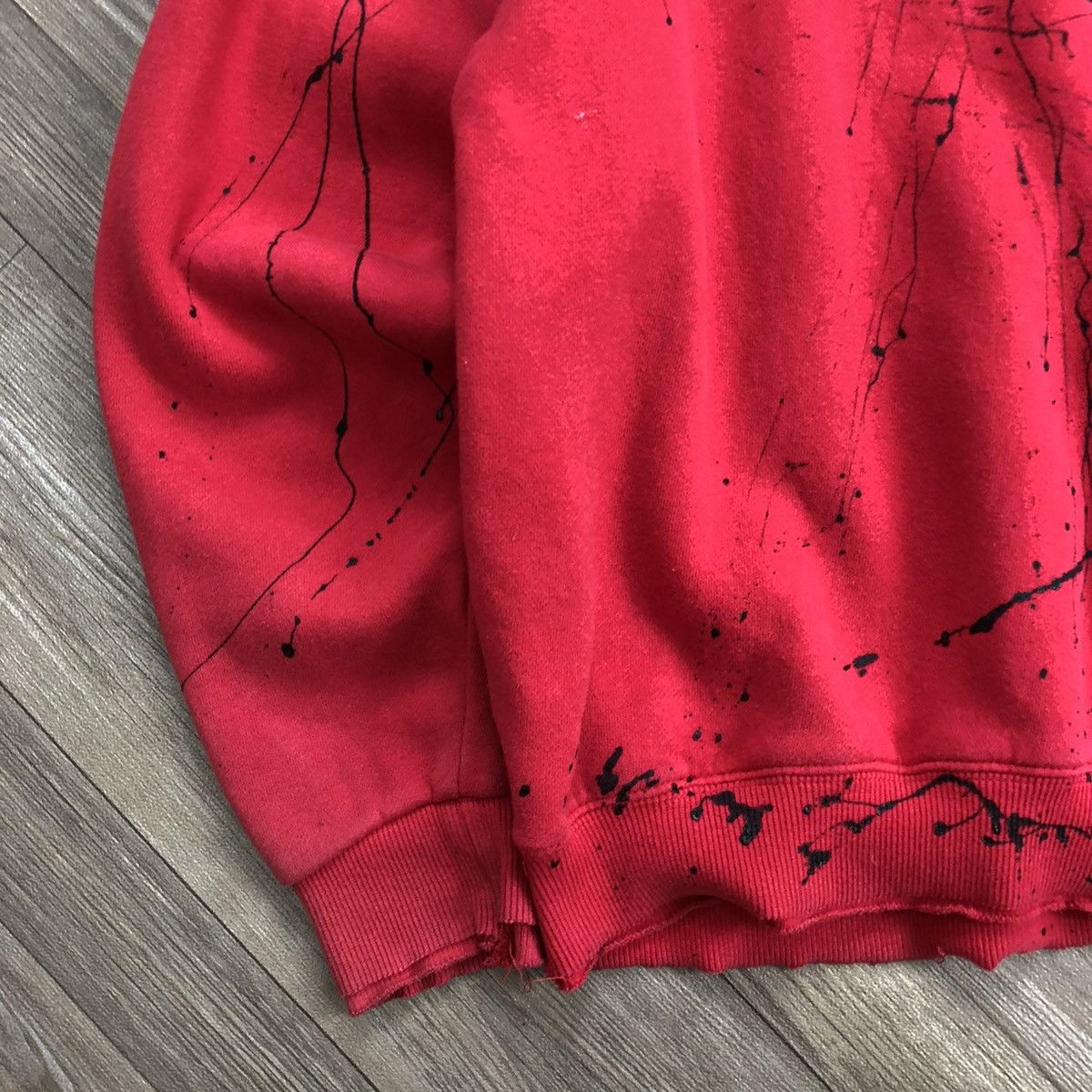 If Six Was Nine × Japanese Brand × Le Grande Bleu (L.G.B.) 2000s Destroy Distressed Painted Lgb Punk Style Sweatshirt Size US S / EU 44-46 / 1 - 12 Thumbnail
