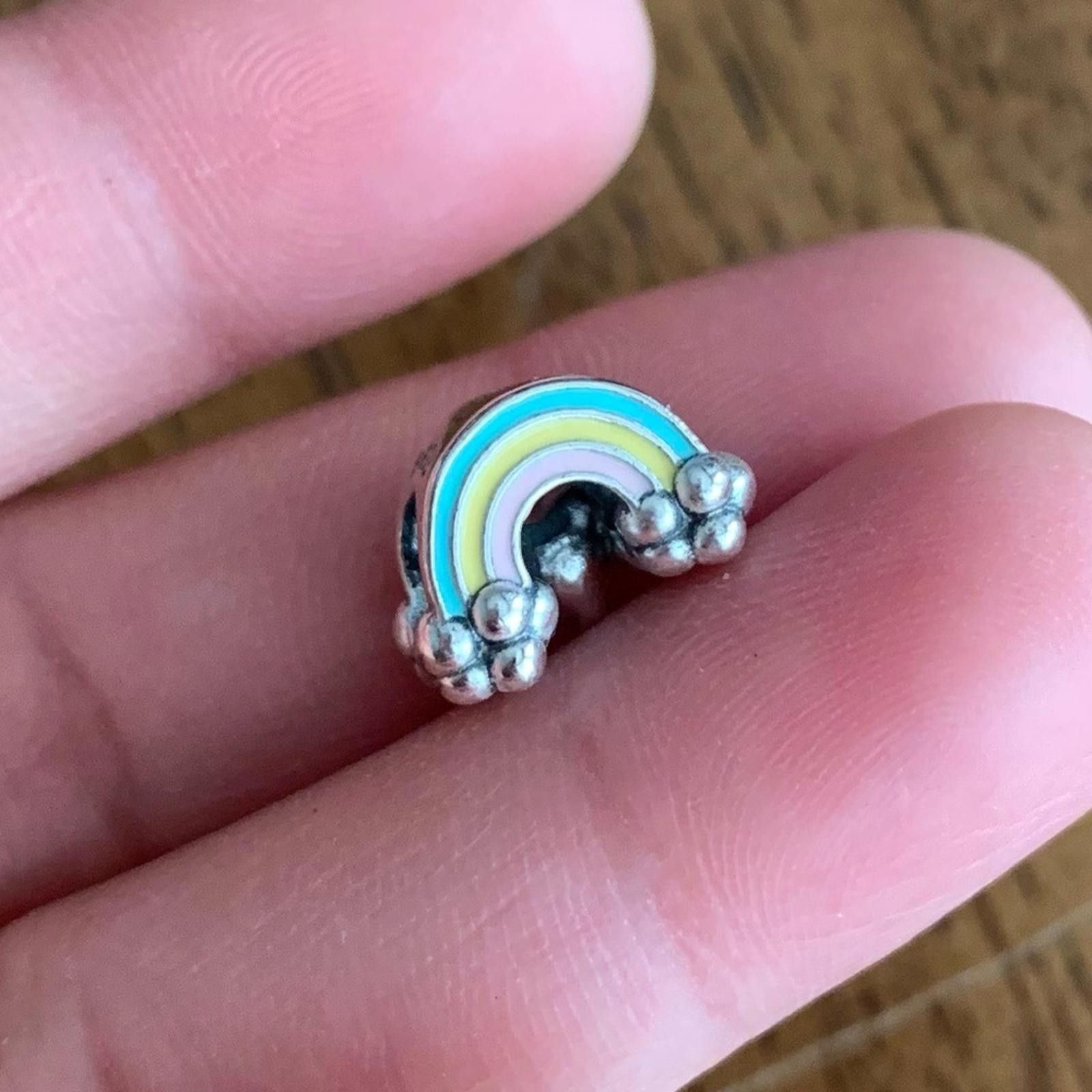 Other NWOT Rainbow Embraces Heart Gem Charm Sterling Silver 925 Size ONE SIZE - 5 Thumbnail