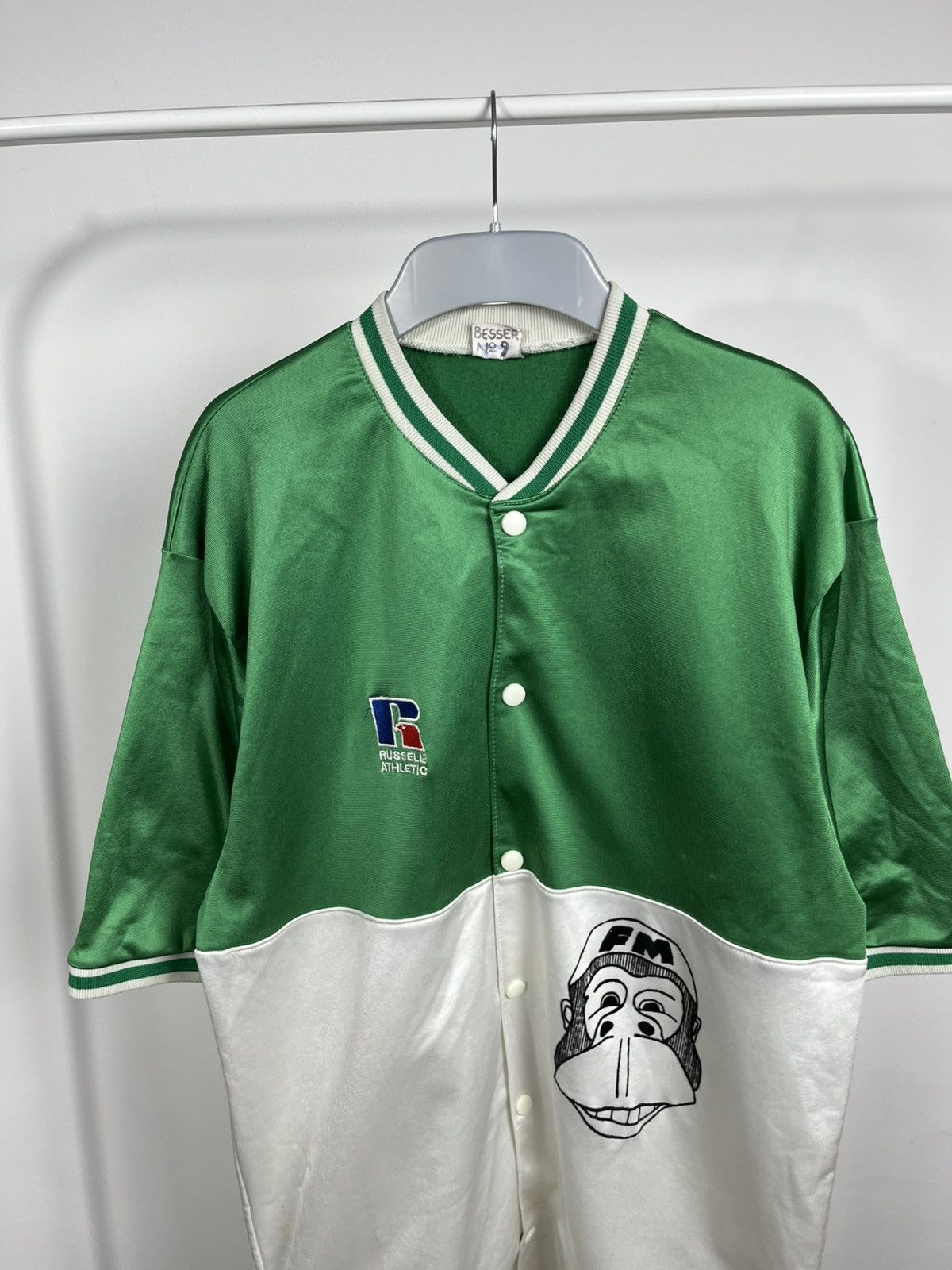 Russell Athletic × Vintage Vintage Russell Athletic Monkey Baseball Jersey Shirt FM Size US XL / EU 56 / 4 - 3 Thumbnail