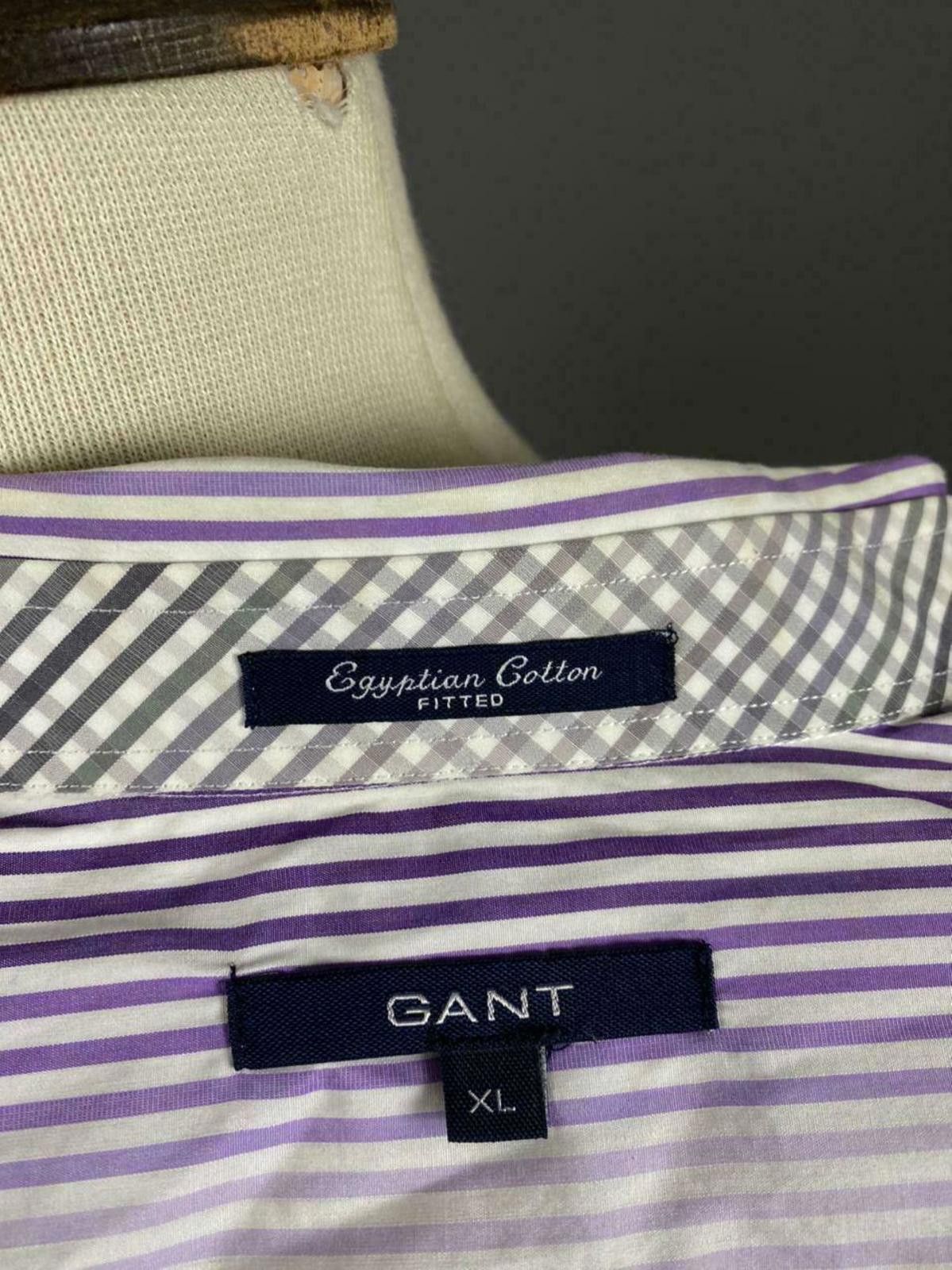 Gant Gant Oxford Egyptian Cotton Fitted Stripe Shirt Size XL Size US XL / EU 56 / 4 - 11 Thumbnail