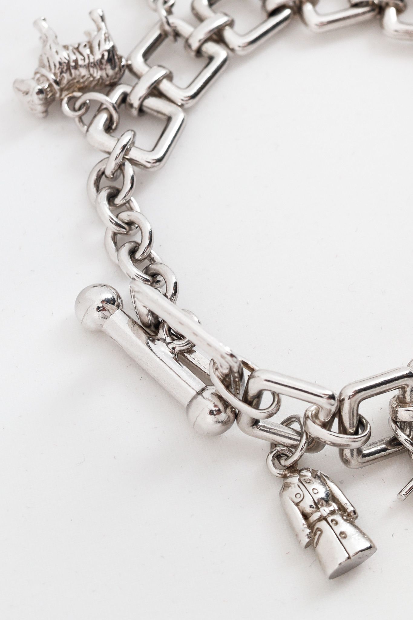 Burberry Burberry BU5200 Silver-Tone Charm Chainlink Bracelet Watch Size ONE SIZE - 3 Thumbnail