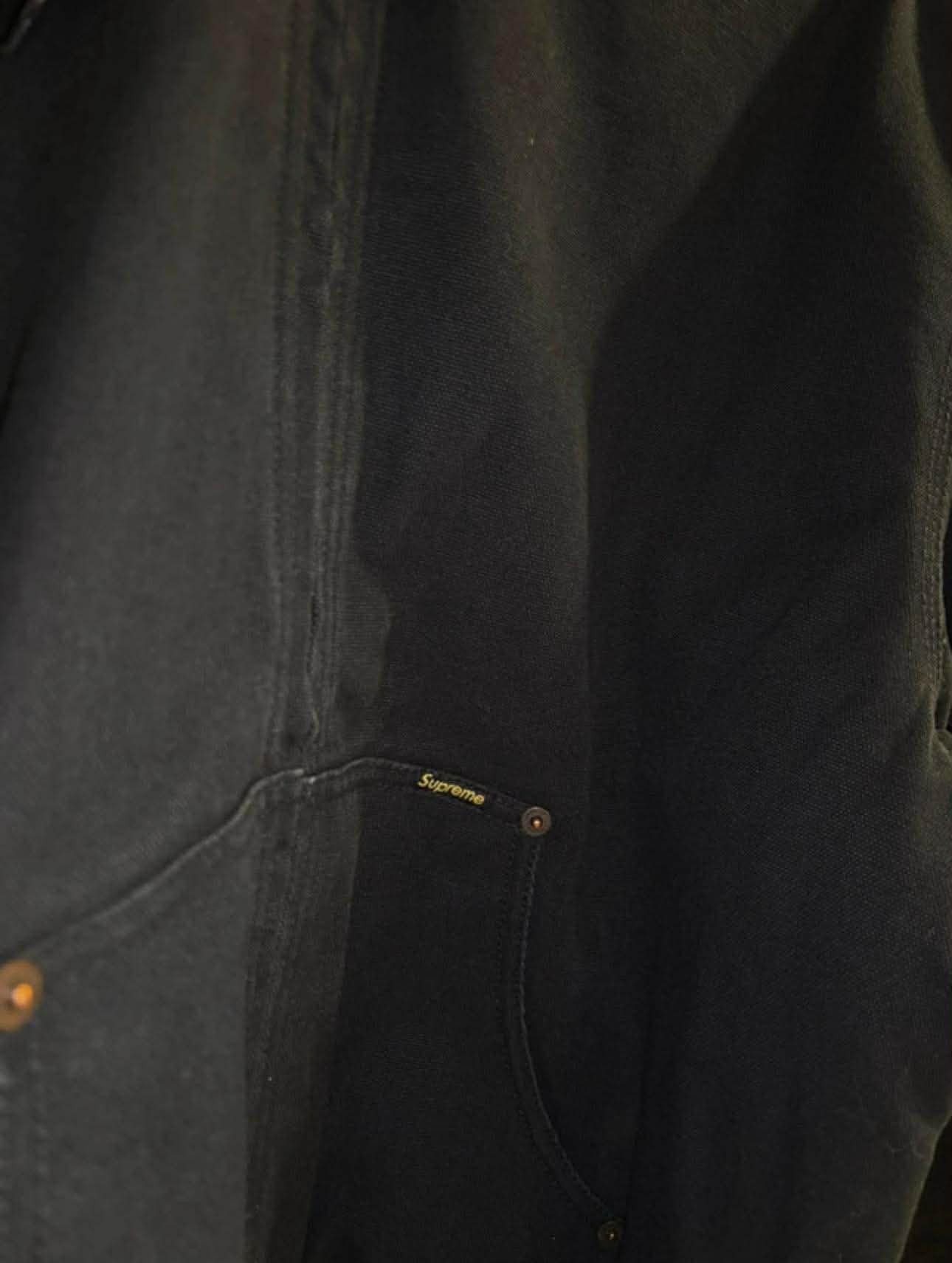 Supreme Supreme AOI Embroidered Hooded Work Jacket (Black) Size US S / EU 44-46 / 1 - 6 Thumbnail