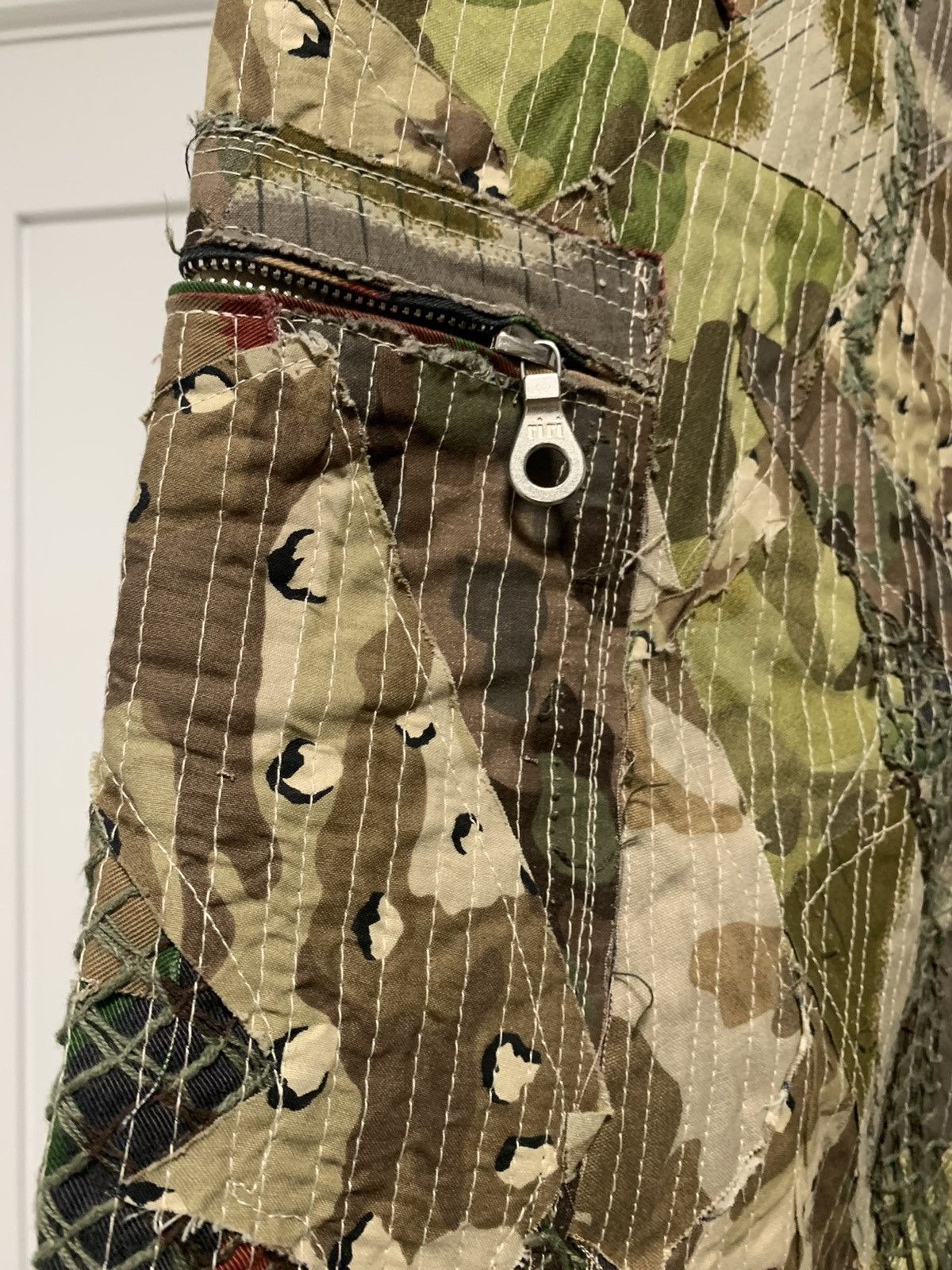 Vintage Bizzrad Patchwork Camo Cargo Shorts Size US 36 / EU 52 - 3 Thumbnail