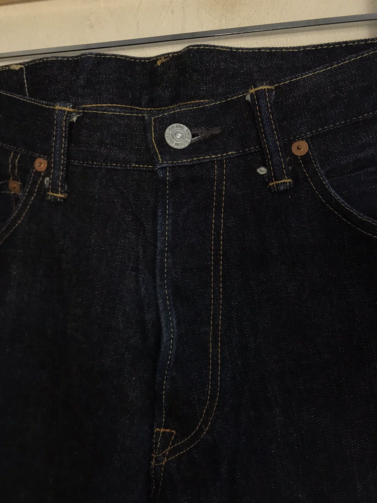 Two Moon RARE Two Moon Buttonfly Selvedge Dark Indigo Jeans Size US 32 / EU 48 - 5 Thumbnail