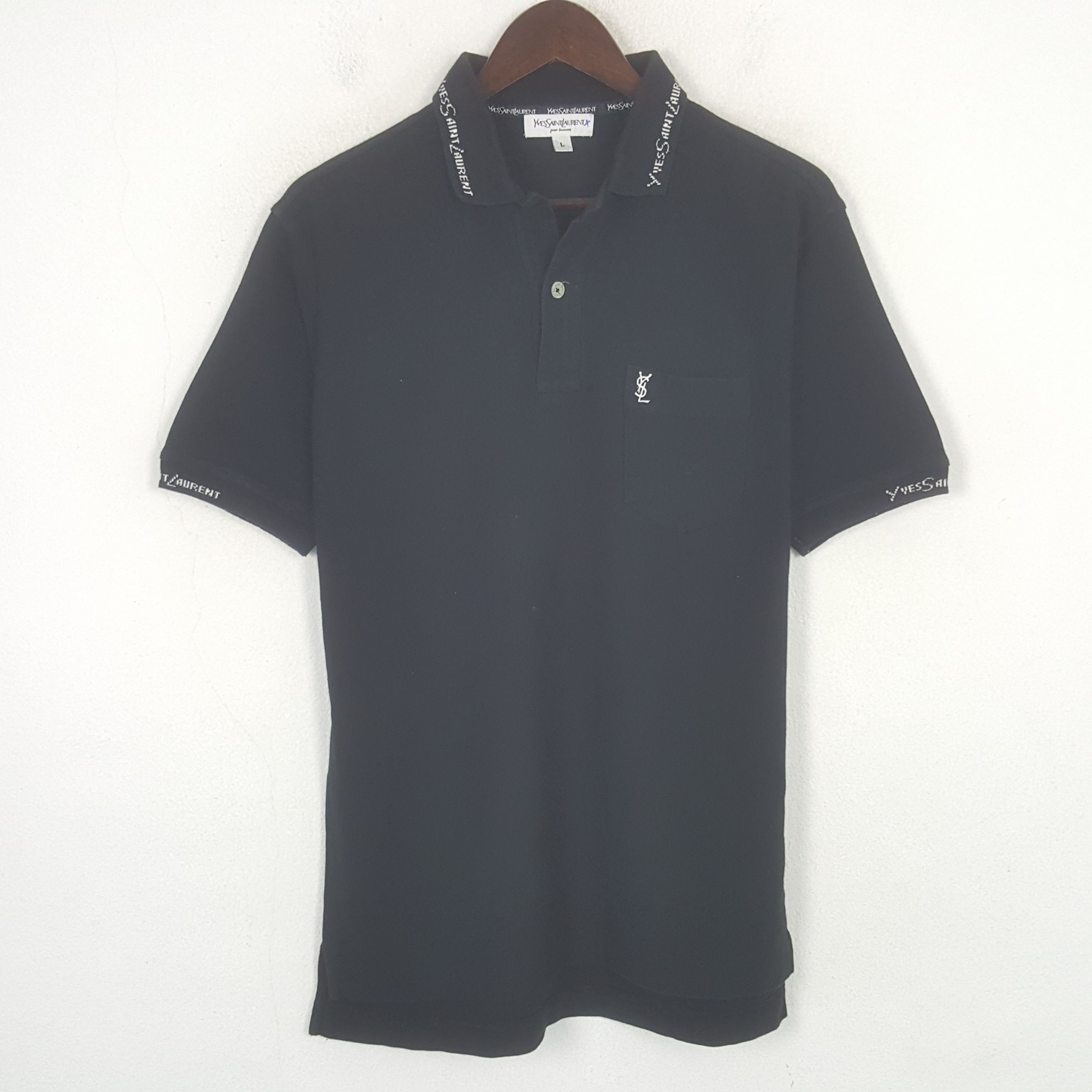 Yves Saint Laurent Vintage Yves Saint Laurent Polos Shirt Size US M / EU 48-50 / 2 - 1 Thumbnail