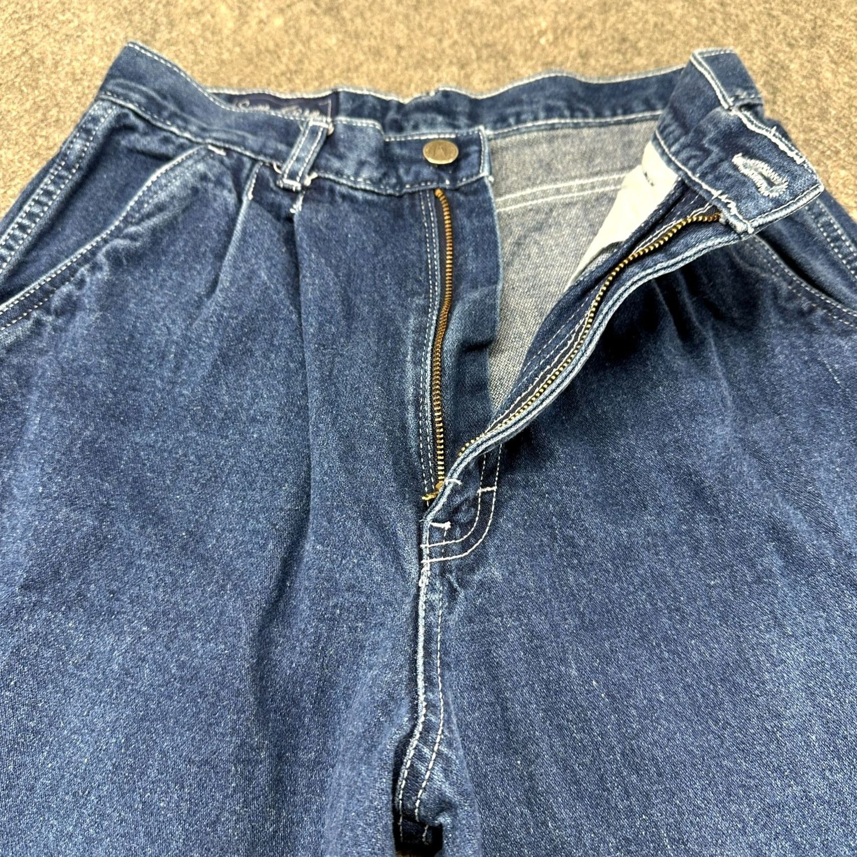 Vintage VINTAGE Seattle Blues Jeans Womens 11 Blue High Waisted Dark Wash Cowgirl 90s Jeans Mens? Size 26" / US 2 / IT 38 - 2 Thumbnail