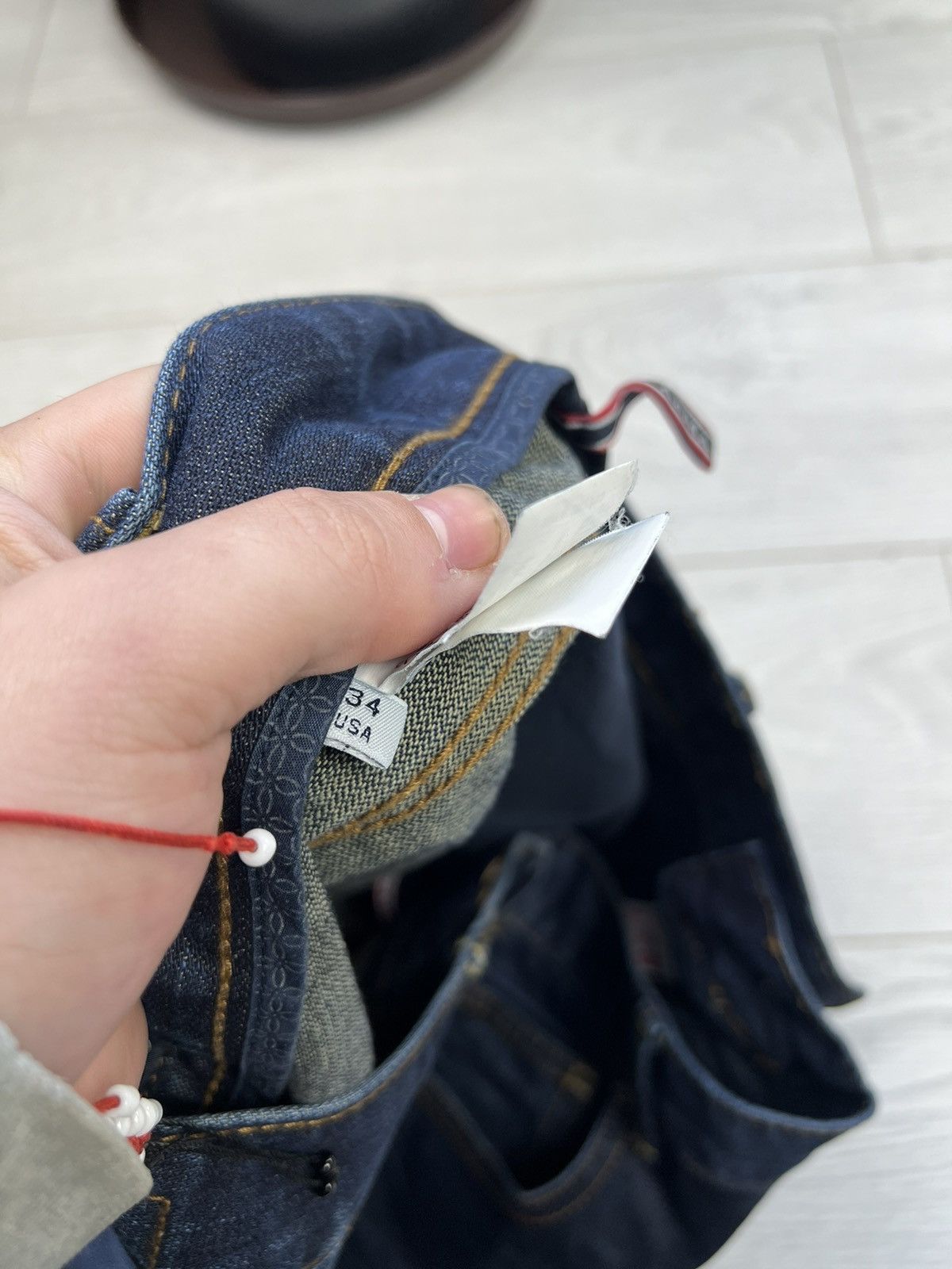 Armani × Vintage Vintage Y2K Armani Jeans Washed denim pants Size US 34 / EU 50 - 6 Thumbnail