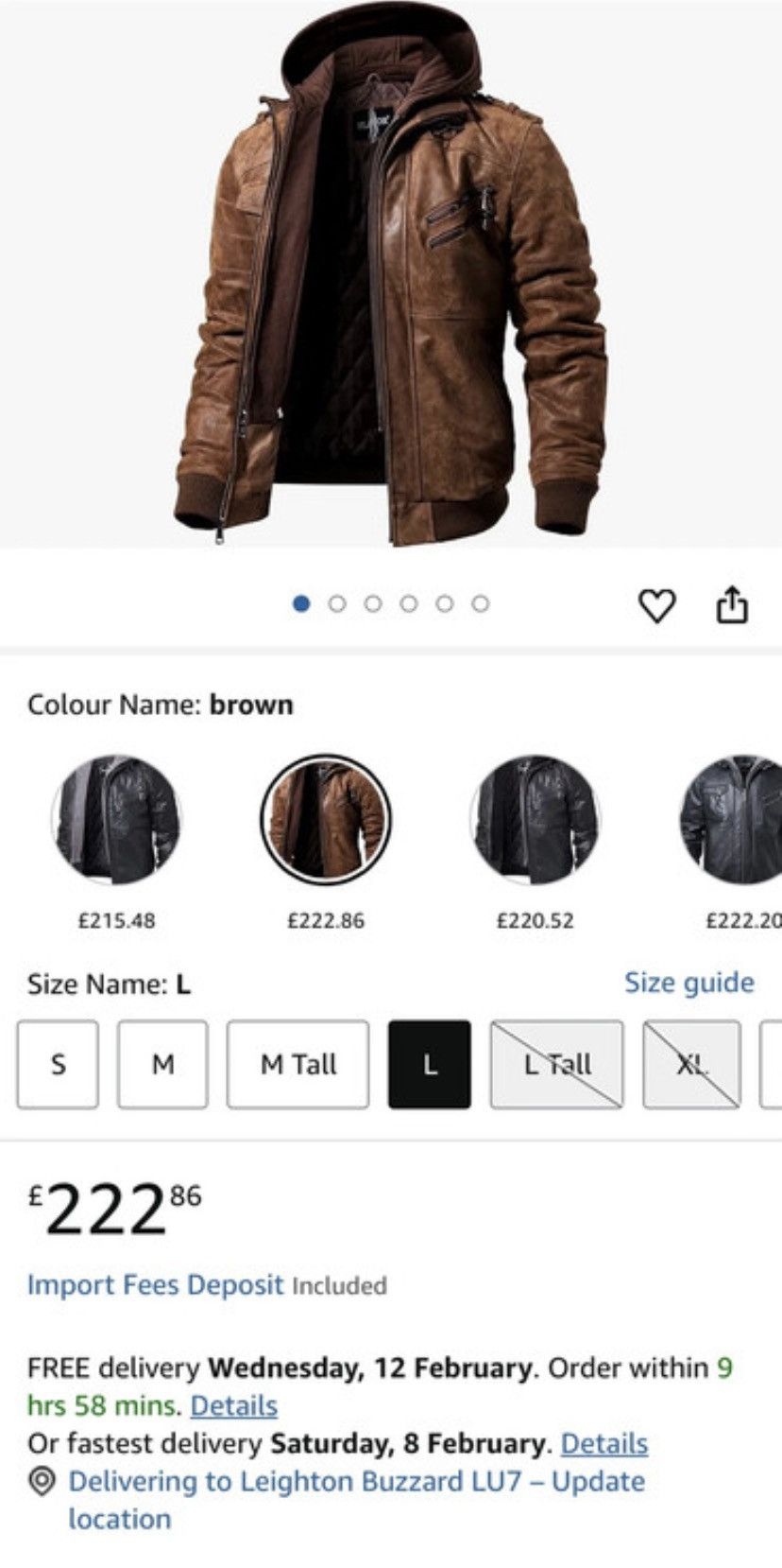 Other FLAVOR Leather Motorcycle Removable Hood Genuine L £222.86 Size US L / EU 52-54 / 3 - 15 Thumbnail