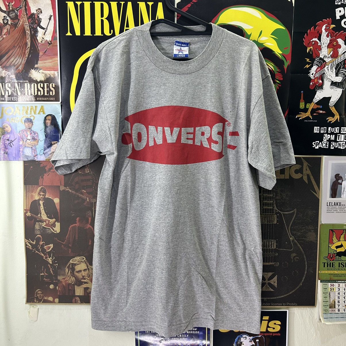 Converse Vintage Converse 80s Single Stitches USA Rare T-Shirt Size US L / EU 52-54 / 3 - 1 Thumbnail