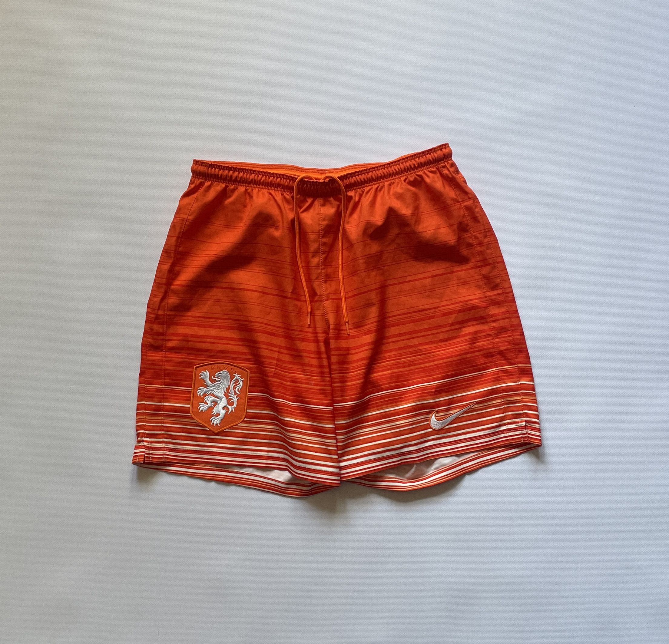 Nike Netherlands Home Football Shorts 2015 2016 Soccer Size US 32 / EU 48 - 1 Thumbnail