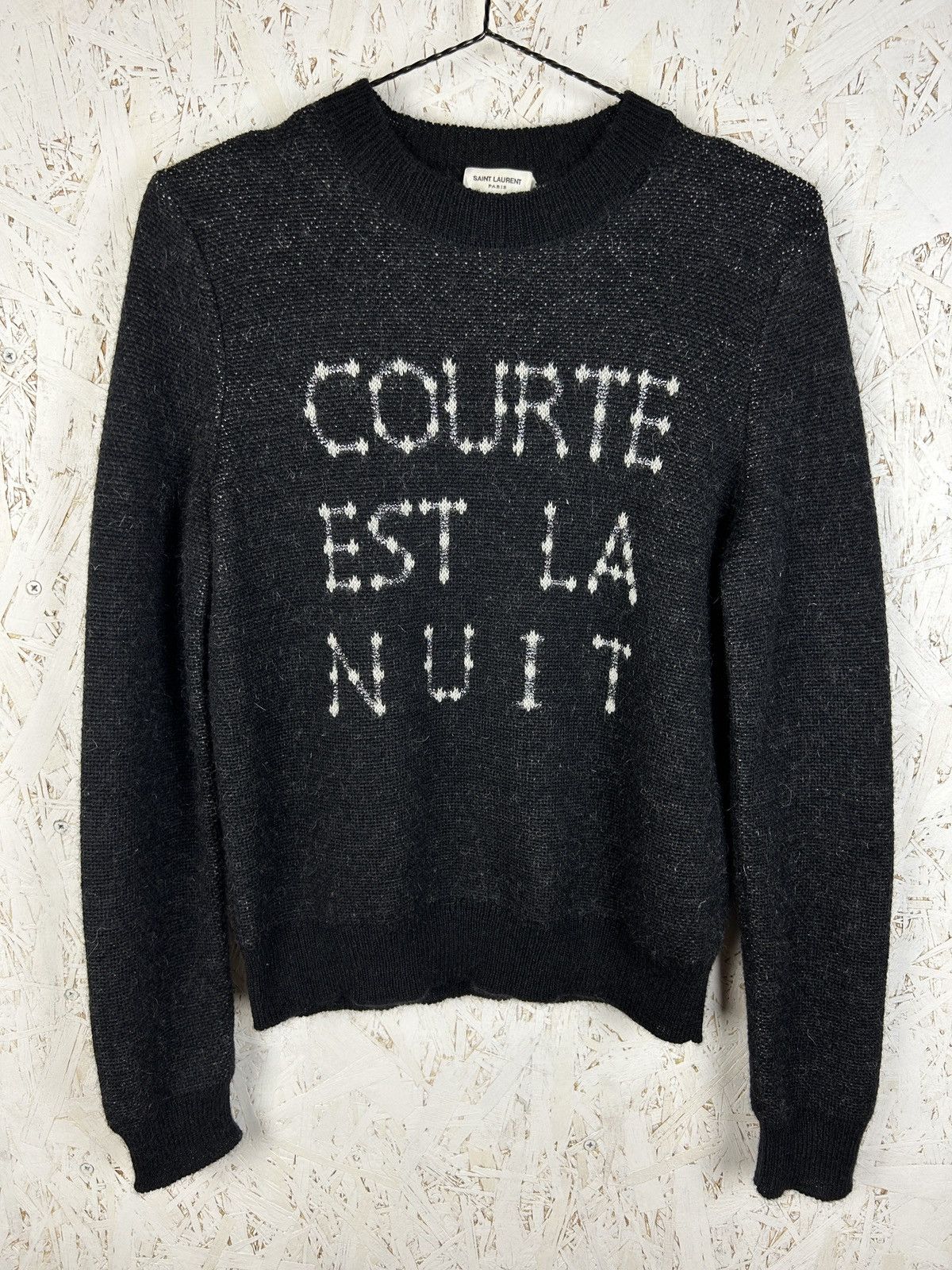 Saint Laurent Paris Saint Laurent FW19 Courte Est La Vie Mohair Blend Sweater M Size M / US 6-8 / IT 42-44 - 1 Thumbnail