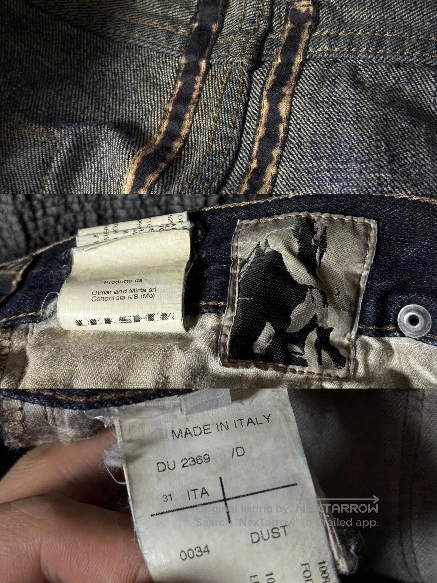 Rick Owens rick owens early distressed denim pants. Size US 31 - 9 Thumbnail