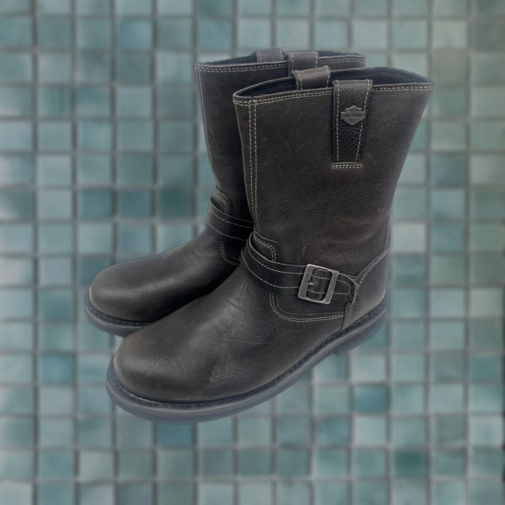 Harley Davidson Harley-Davidson D93849 Leather Motorcycle Boots Mens Size 10.5 Brown Biker Size US 10.5 / EU 43-44 - 1 Thumbnail