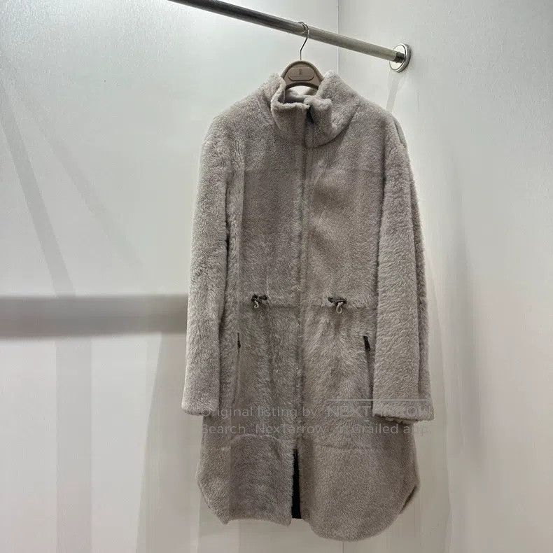 Brunello Cucinelli Brunello Cucinelli Wool and Leather Jacket with Studs Size XS / US 0-2 / IT 36-38 - 1 Thumbnail