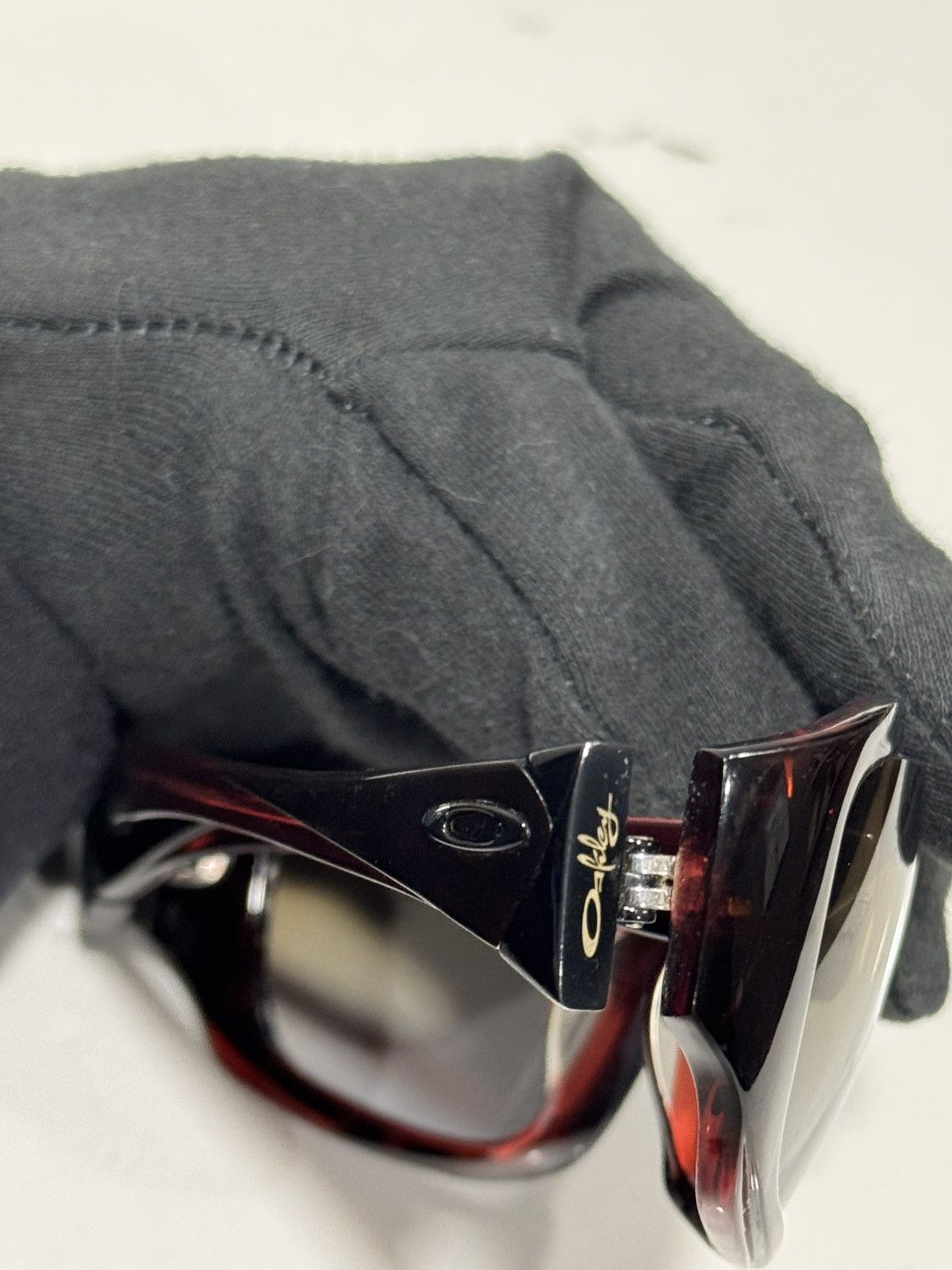 Oakley Vintage Oakley Disobey Red Tortoise Y2K Wrap Frames Rare Size ONE SIZE - 10 Thumbnail