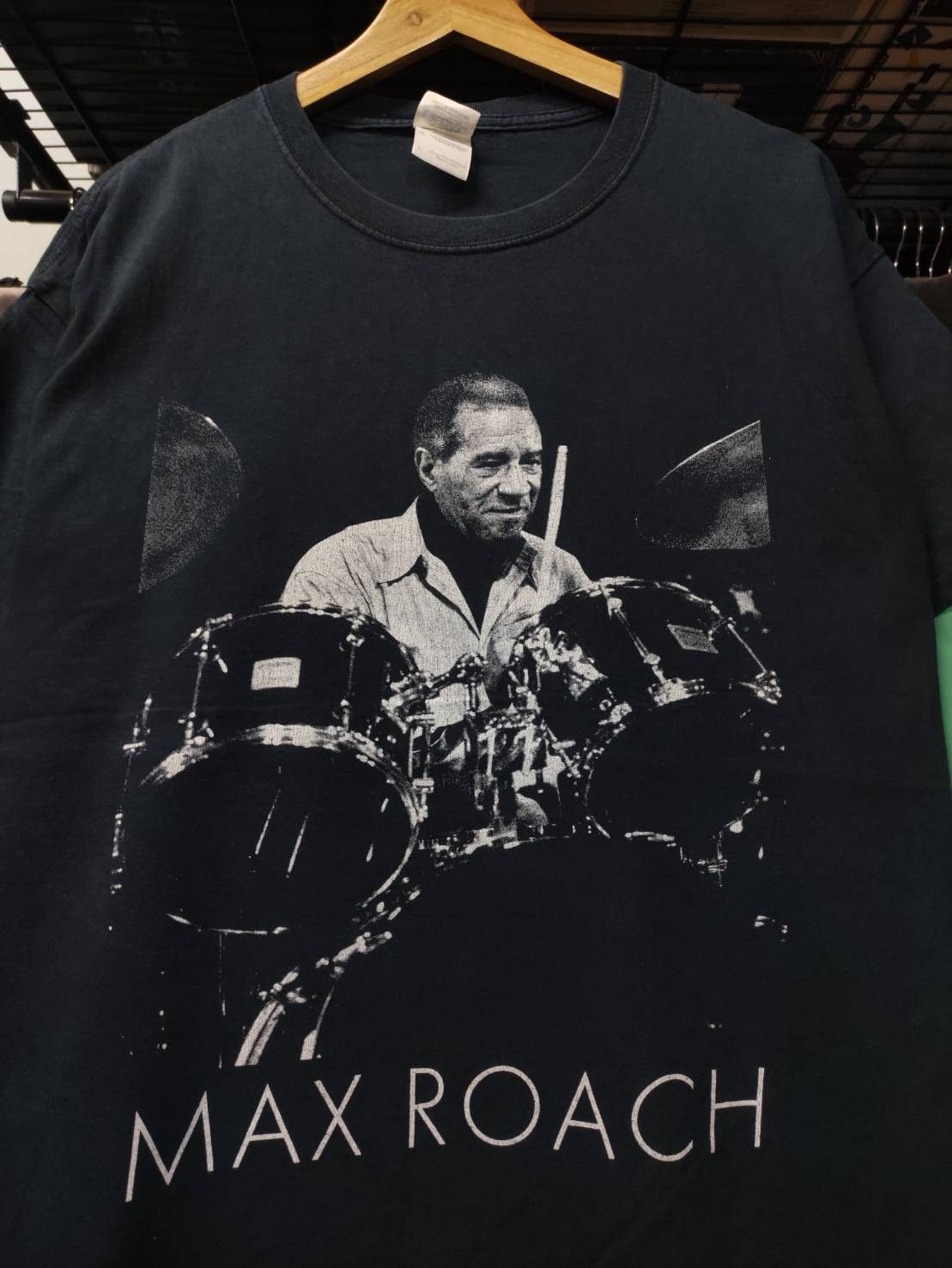 Band Tees Vtg 00's Max Roach Jazz Drummer T-Shirt Size US L / EU 52-54 / 3 - 1 Thumbnail