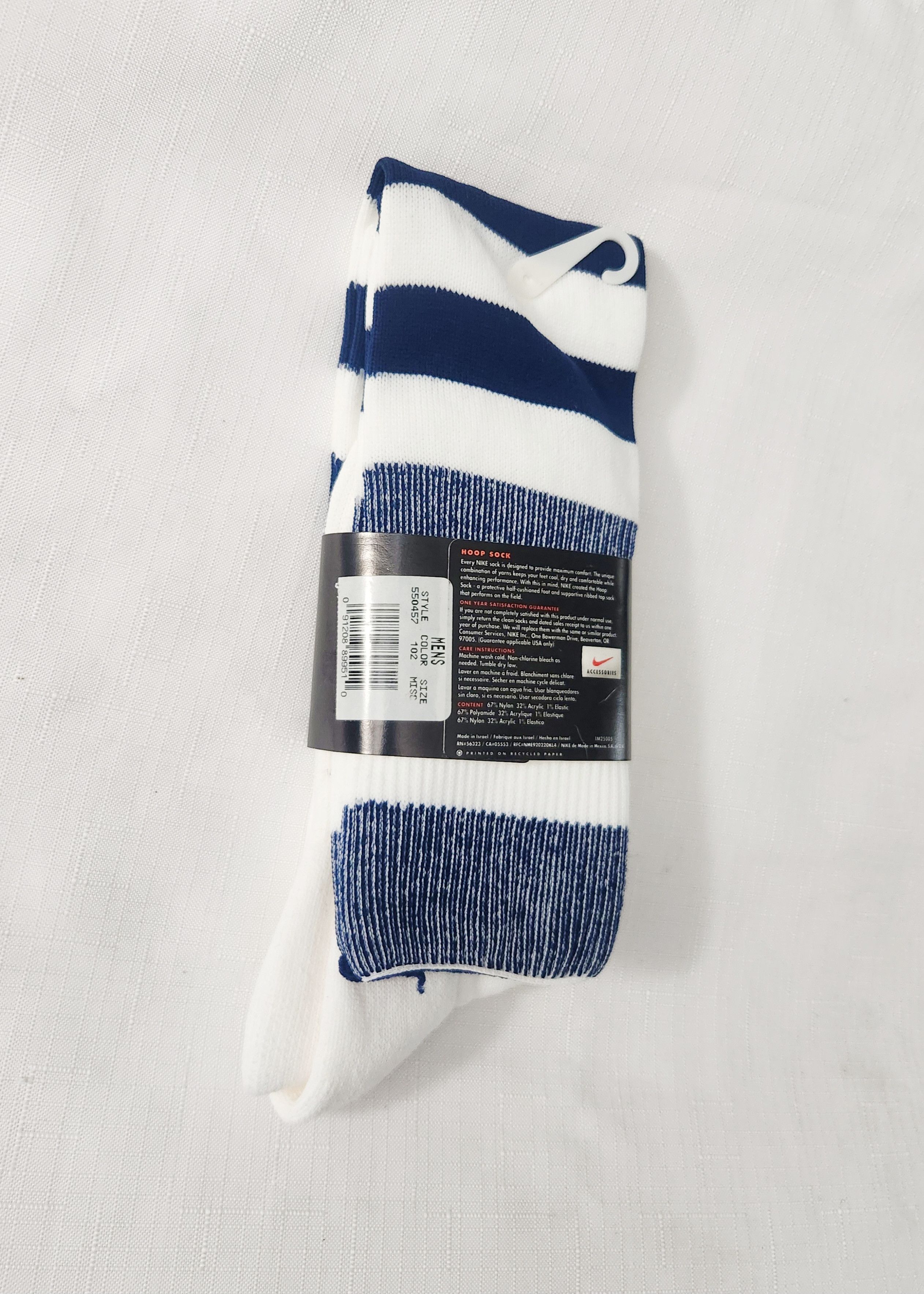 Nike × Vintage Nike Hoop Sock VTG New NOS Deadstock Rare Knee Socks vintage Size ONE SIZE - 3 Thumbnail