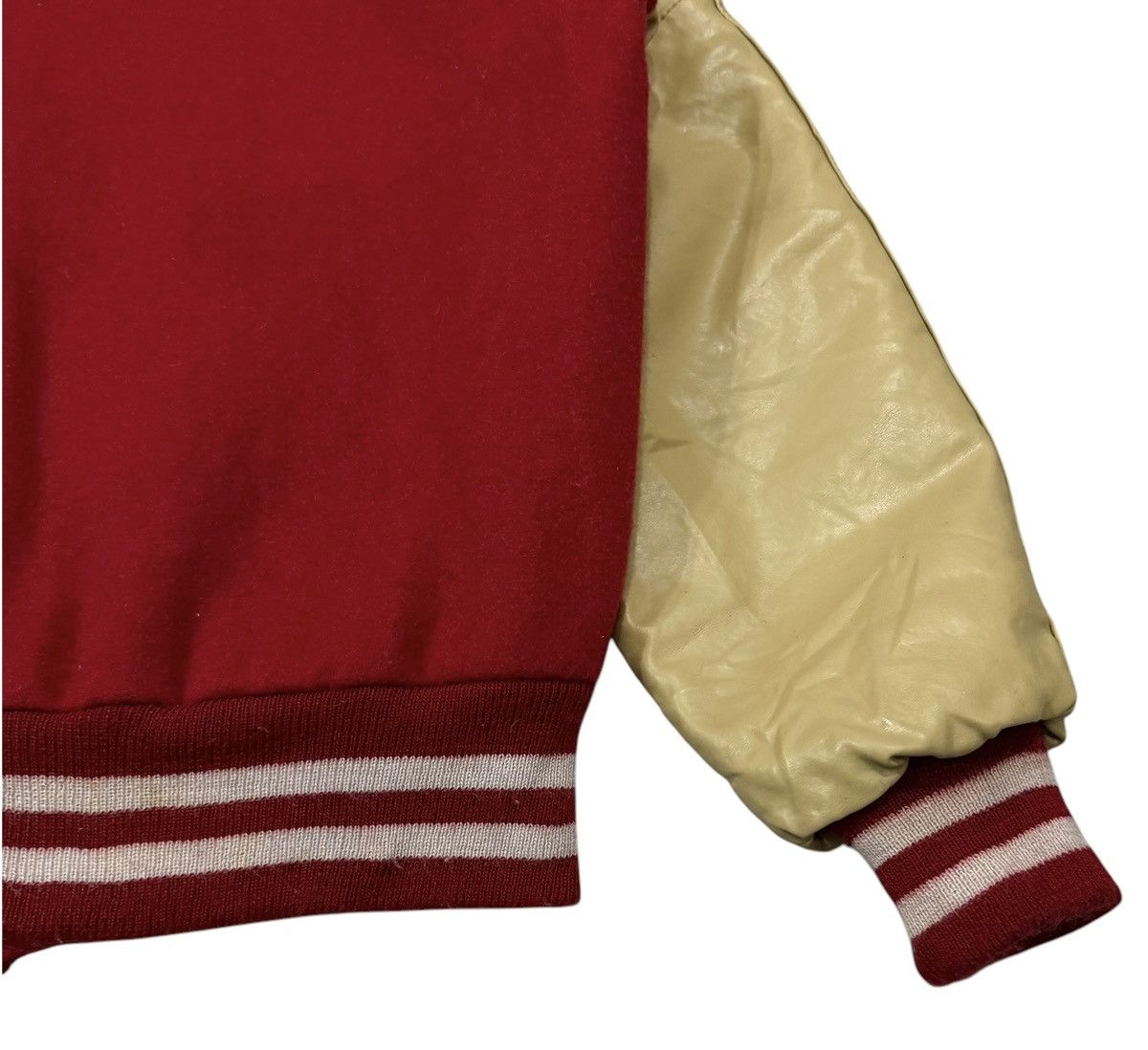Delong Vintage 90s Delong Marching Band Wool Leather Varsity Jacket Size US M / EU 48-50 / 2 - 13 Thumbnail