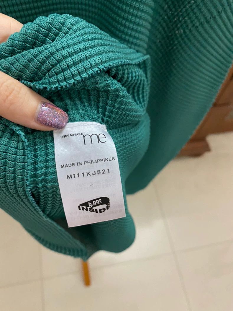 Issey Miyake Issey Miyake size:one size Green pleated long-sleeved shir Size S / US 4 / IT 40 - 5 Thumbnail