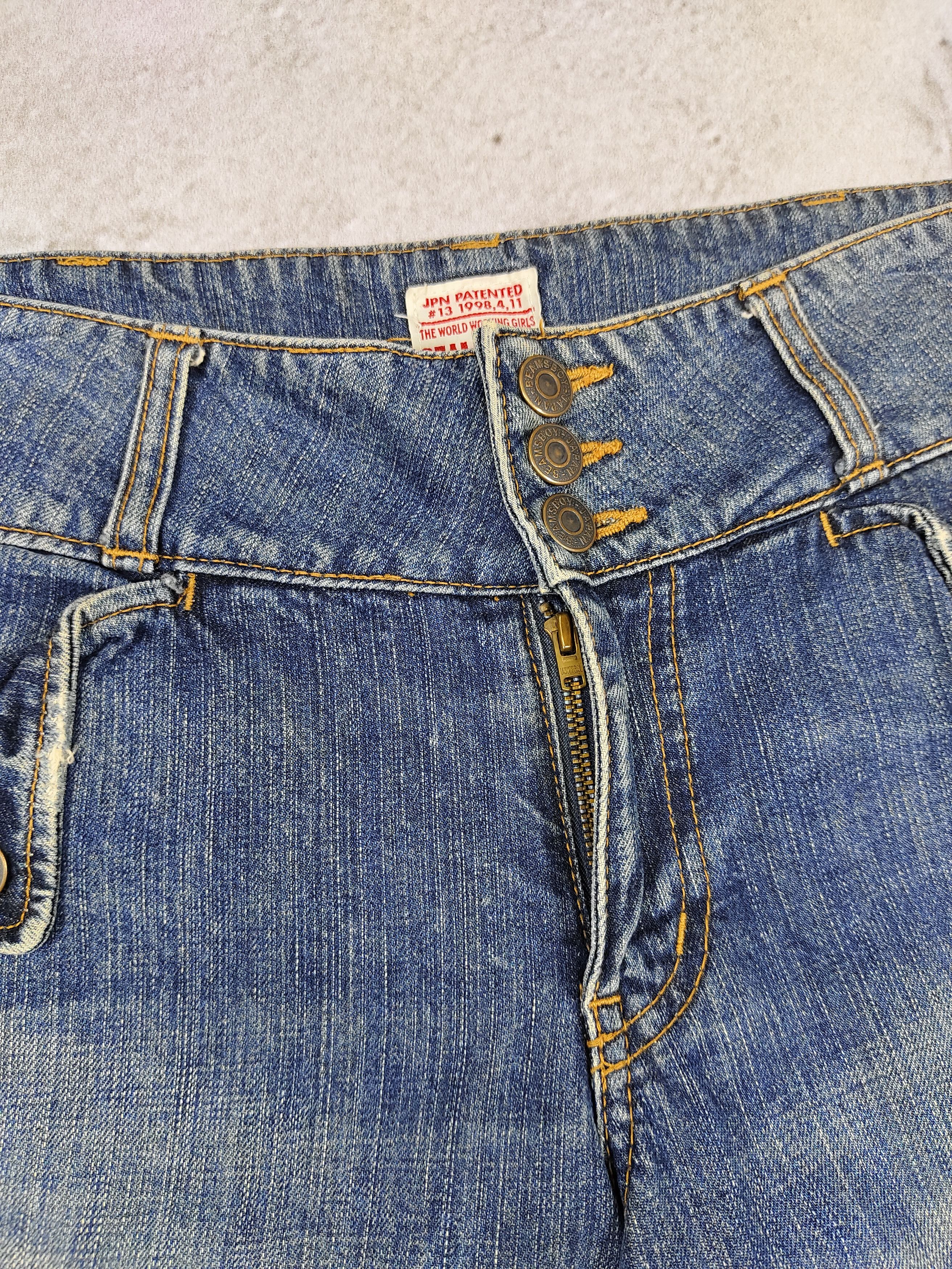 Beams Plus 2000s Beams Boy- Hakama Silhouete Coulotte Wide Leg Denim Size 30" / US 8 / IT 44 - 6 Thumbnail