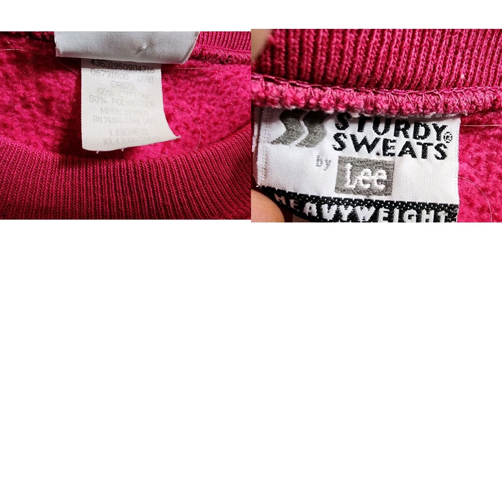 Lee VINTAGE Lee Sweatshirt Crewneck Pink Embroidered Malibu California Distressed Big & Tall 1X Womens Mens Unisex Adults Size XL / US 12-14 / IT 48-50 - 8 Thumbnail