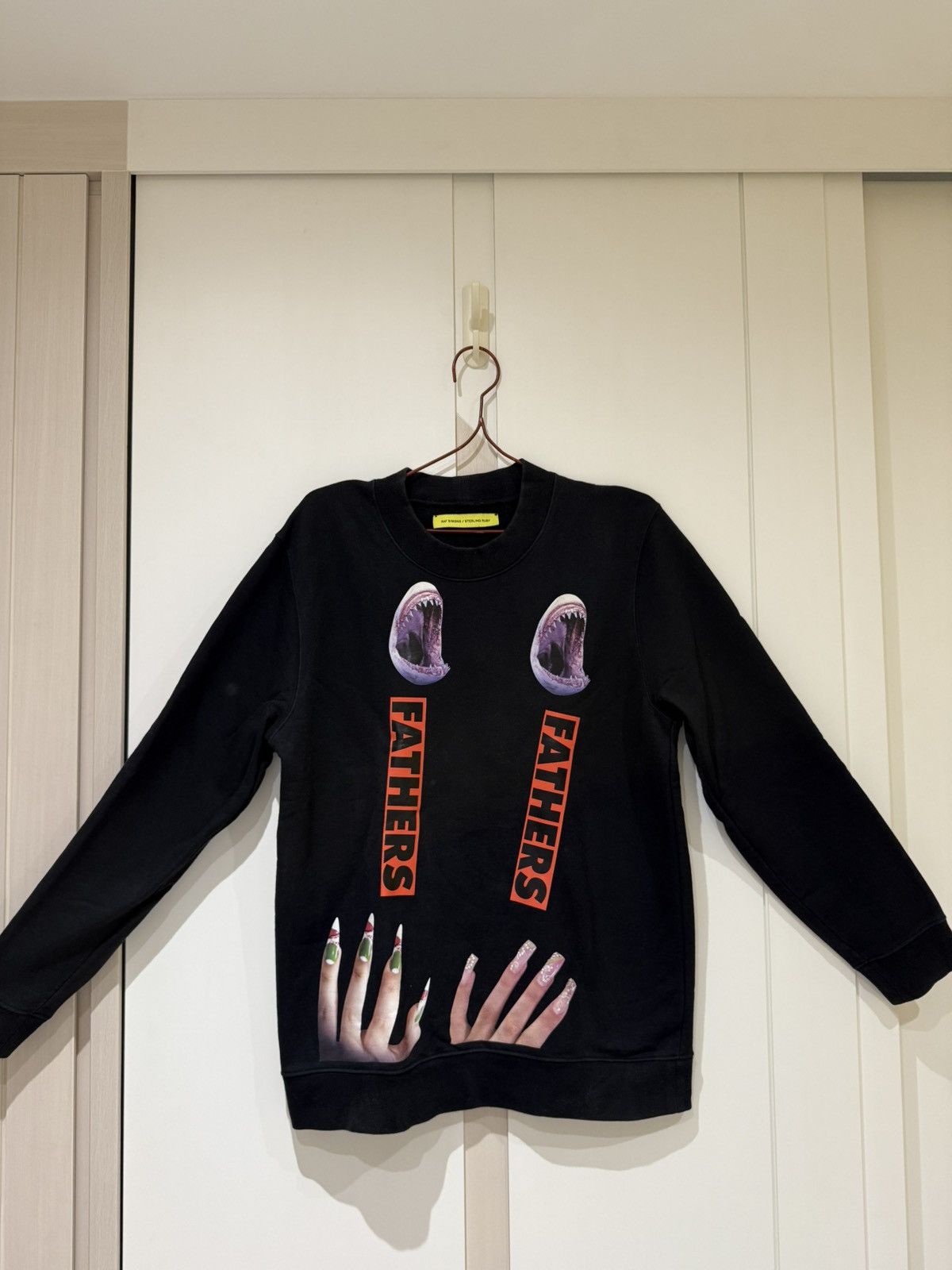 Pre-owned Raf Simons X Sterling Ruby Black Sweatshirt With Nails
