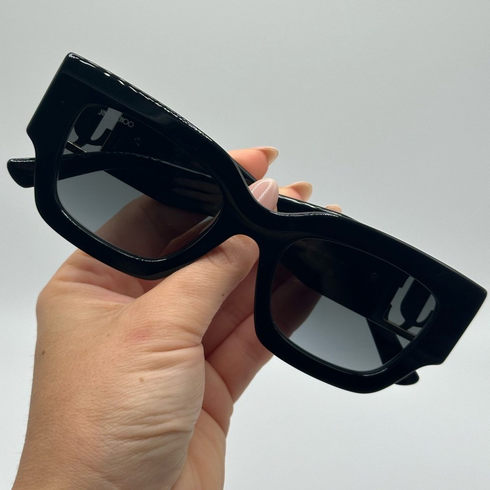 Jimmy Choo BRAND NEW JIMMY CHOO NENA/S 807 Black Women Sunglasses Size ONE SIZE - 10 Thumbnail