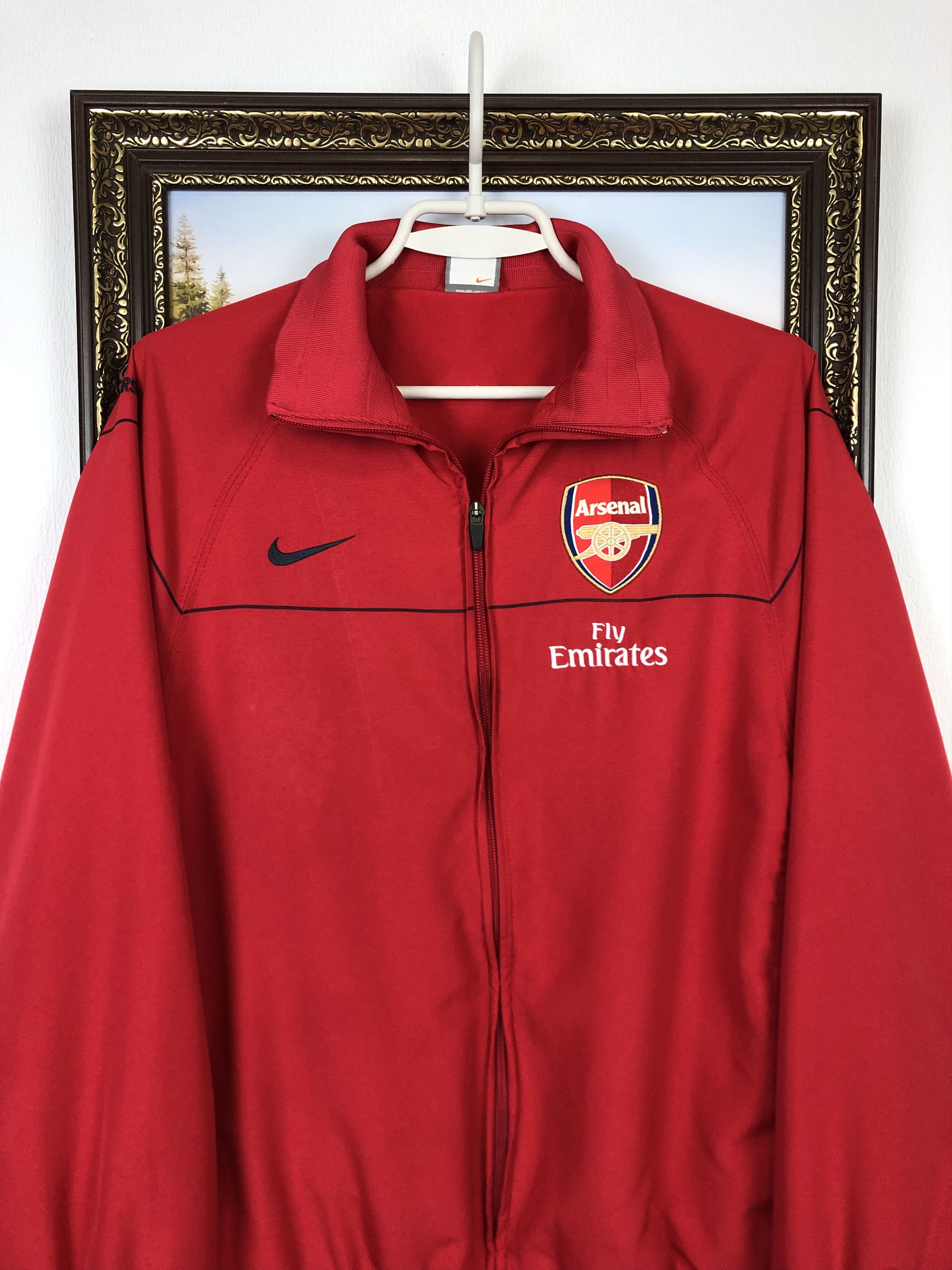 Nike Vintage Nike Arsenal Football Jacket Soccer Track Top Size US M / EU 48-50 / 2 - 2 Thumbnail