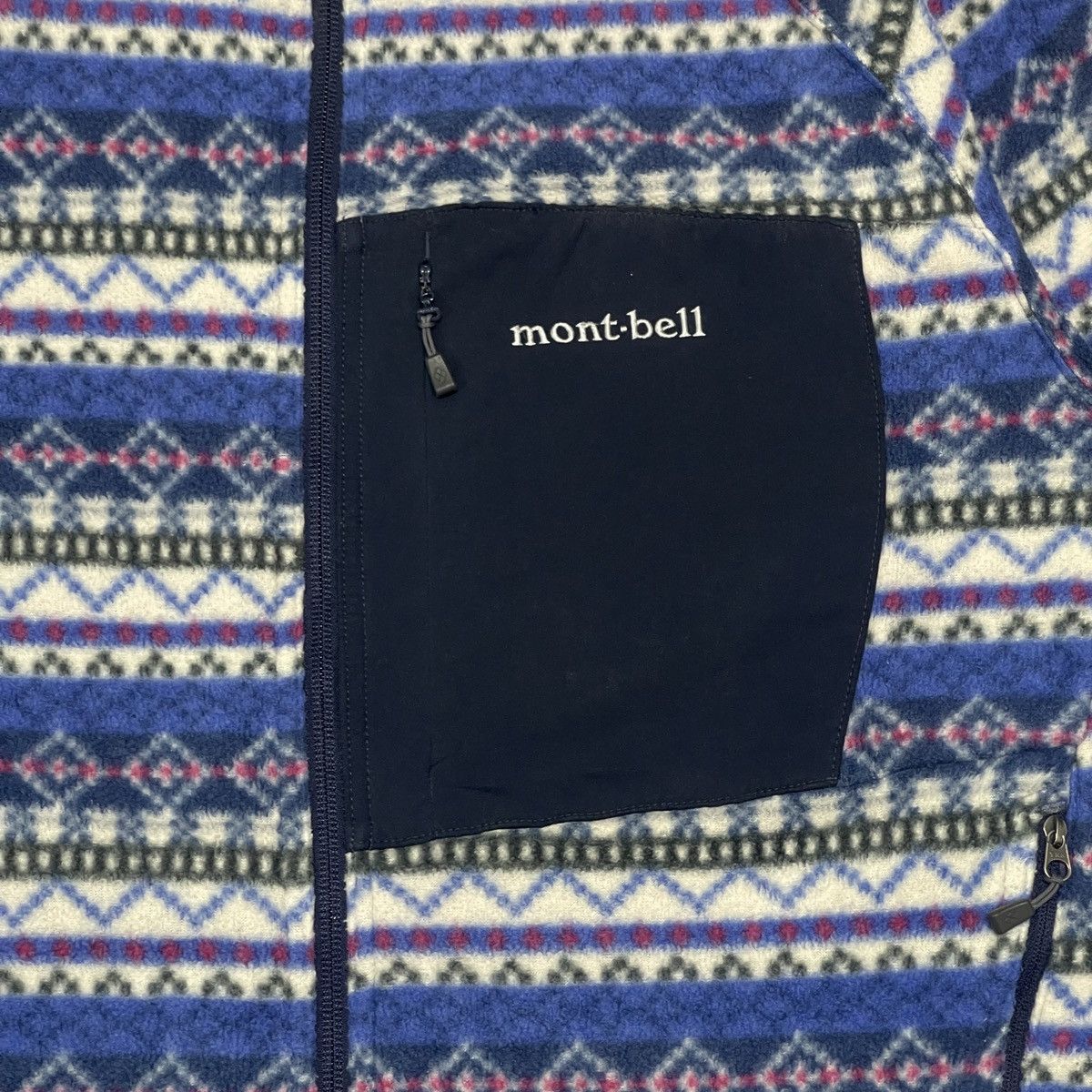 Montbell Vintage Mont-Bell Climaplus100 Print Fleece Sherpa Jacket Size US L / EU 52-54 / 3 - 7 Thumbnail