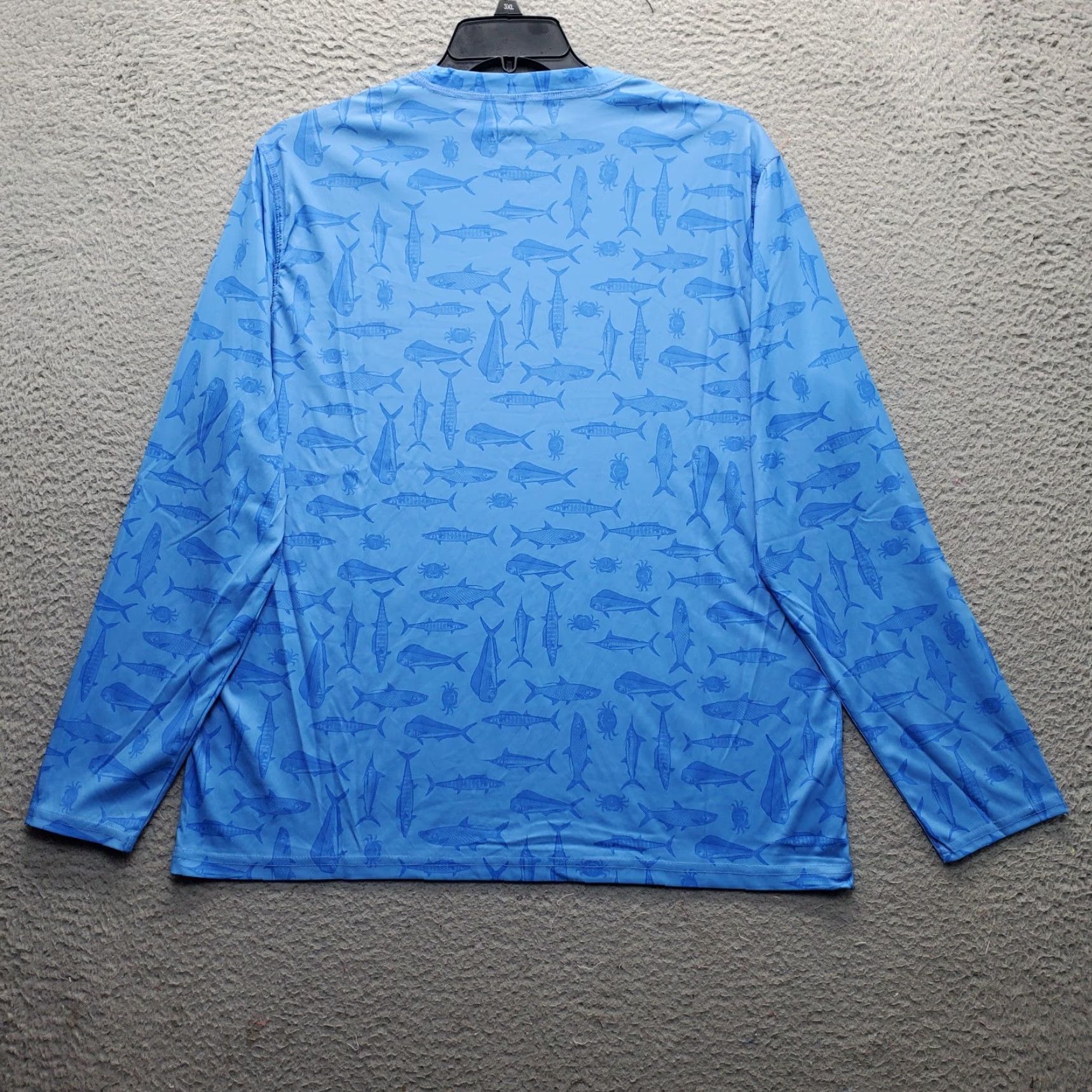 Alife Reel Life Mens Long Sleeve AOP Performance Shirt Multicolor Fish Print Pullover Shirt L Size US L / EU 52-54 / 3 - 2 Thumbnail