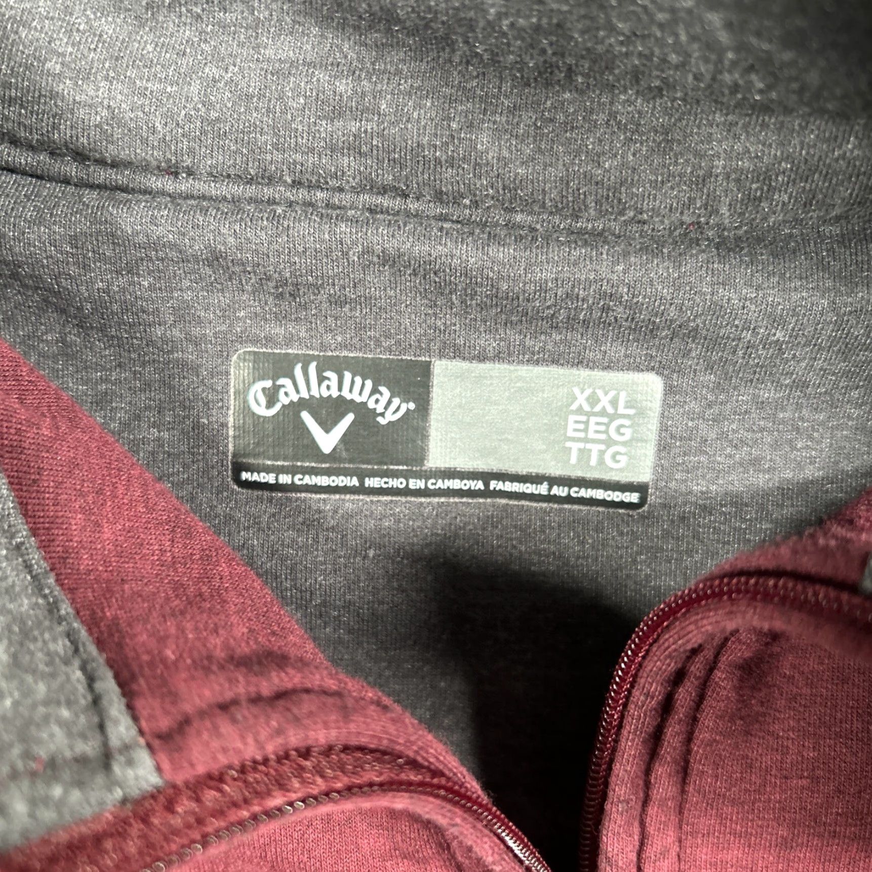 Callaway Callaway 1/4 Zip Pullover Mens XXL Red Long Sleeve Sweatshirt Golf Logo Shirt Size US XXL / EU 58 / 5 - 4 Thumbnail