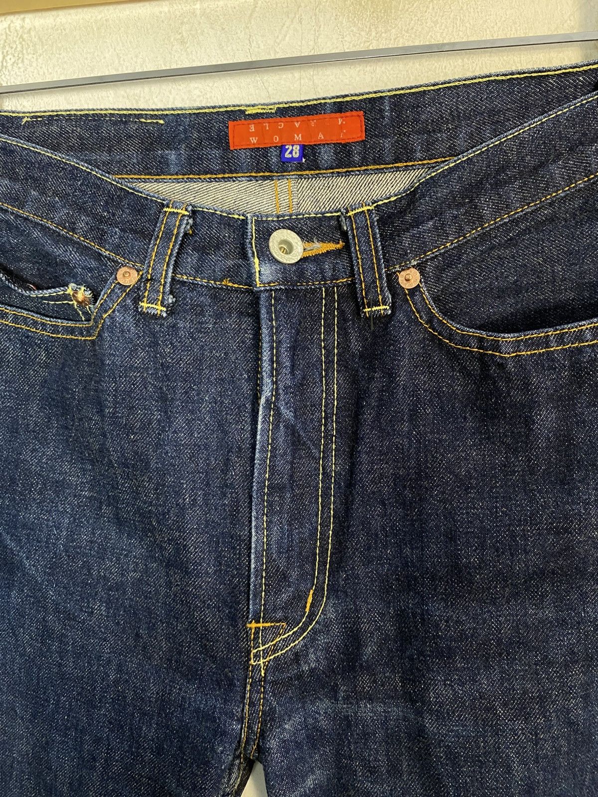 Other Miracle Woman Japan Selvedge Indigo Denim Jeans Straight Cut Size US 28 / EU 44 - 6 Thumbnail