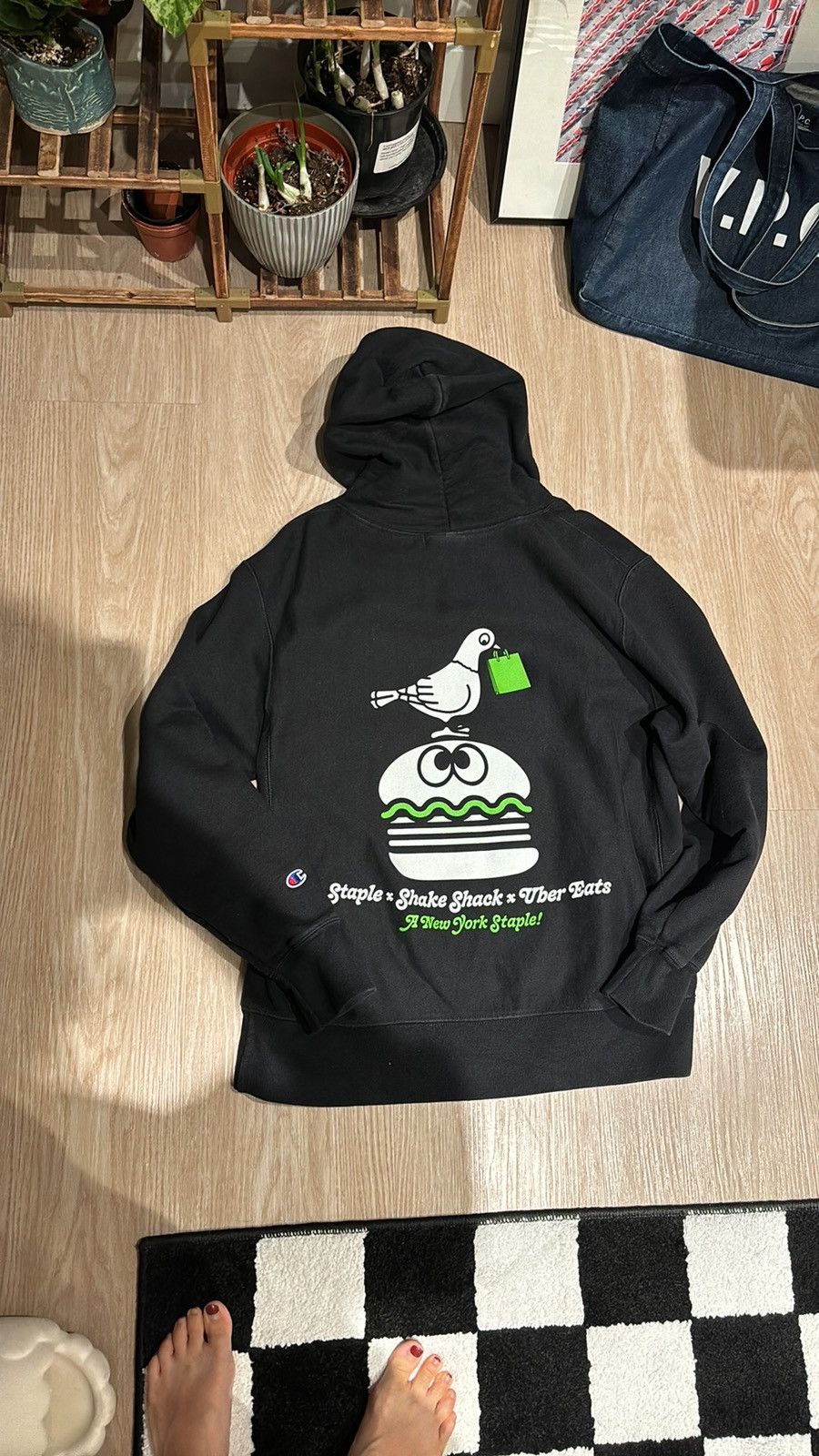 Champion × Staple Champion Sweatshirt Hoodie Staple Shake Shack Uber Eats Size US L / EU 52-54 / 3 - 3 Thumbnail