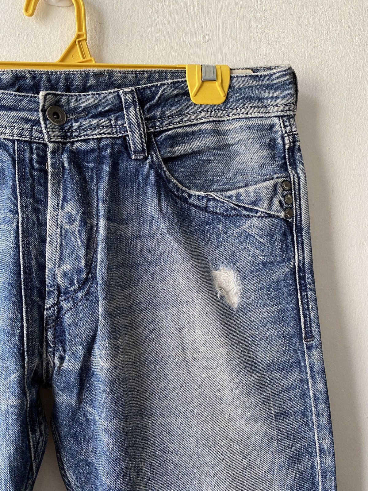 Diesel × Diesel Black Gold Diesel Mennit Distressed Denim Size US 32 / EU 48 - 9 Thumbnail
