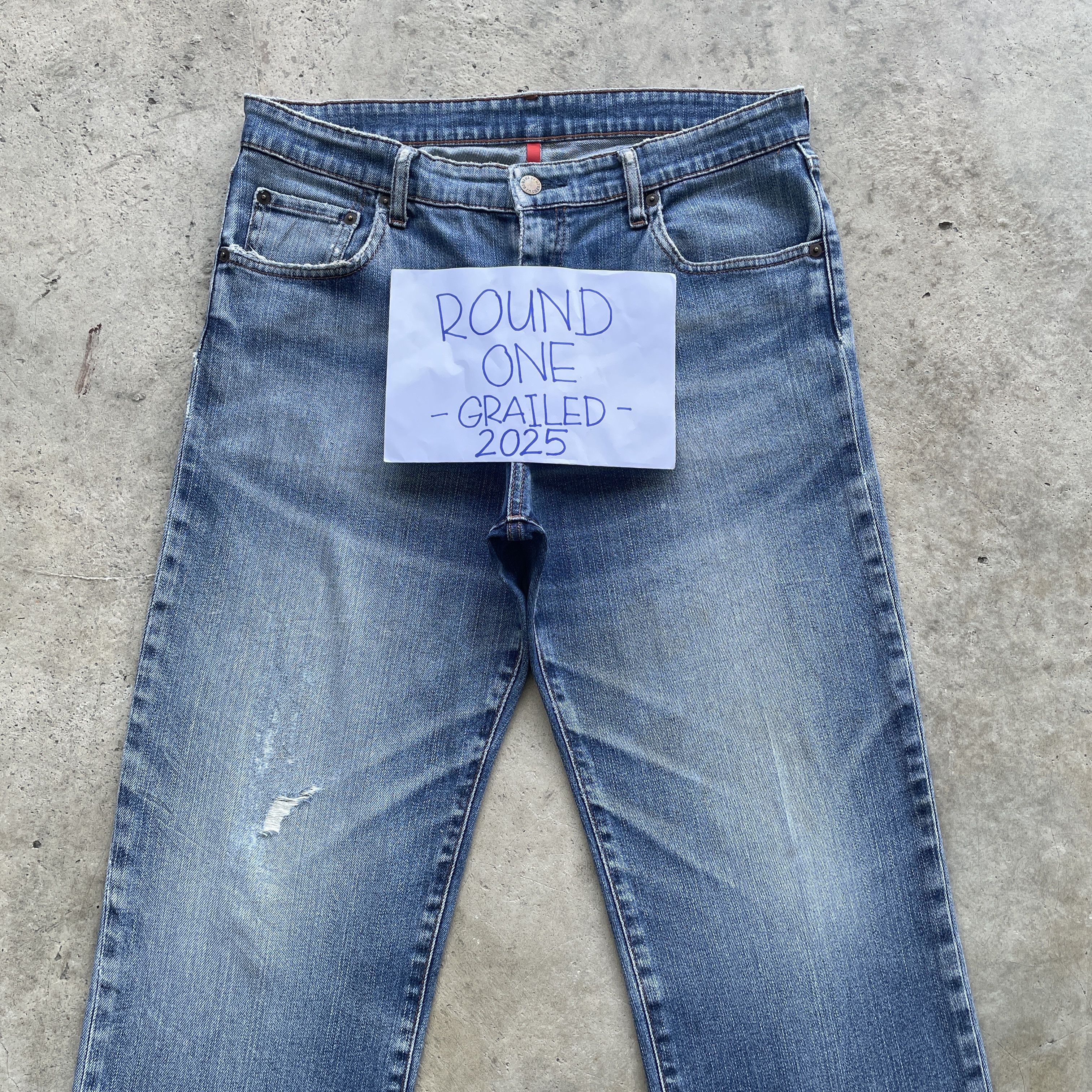 Japanese Brand VINTAGE JAPANESE DISTRESSED JEANS FADED DENIM PANTS W33 Size US 33 - 3 Thumbnail