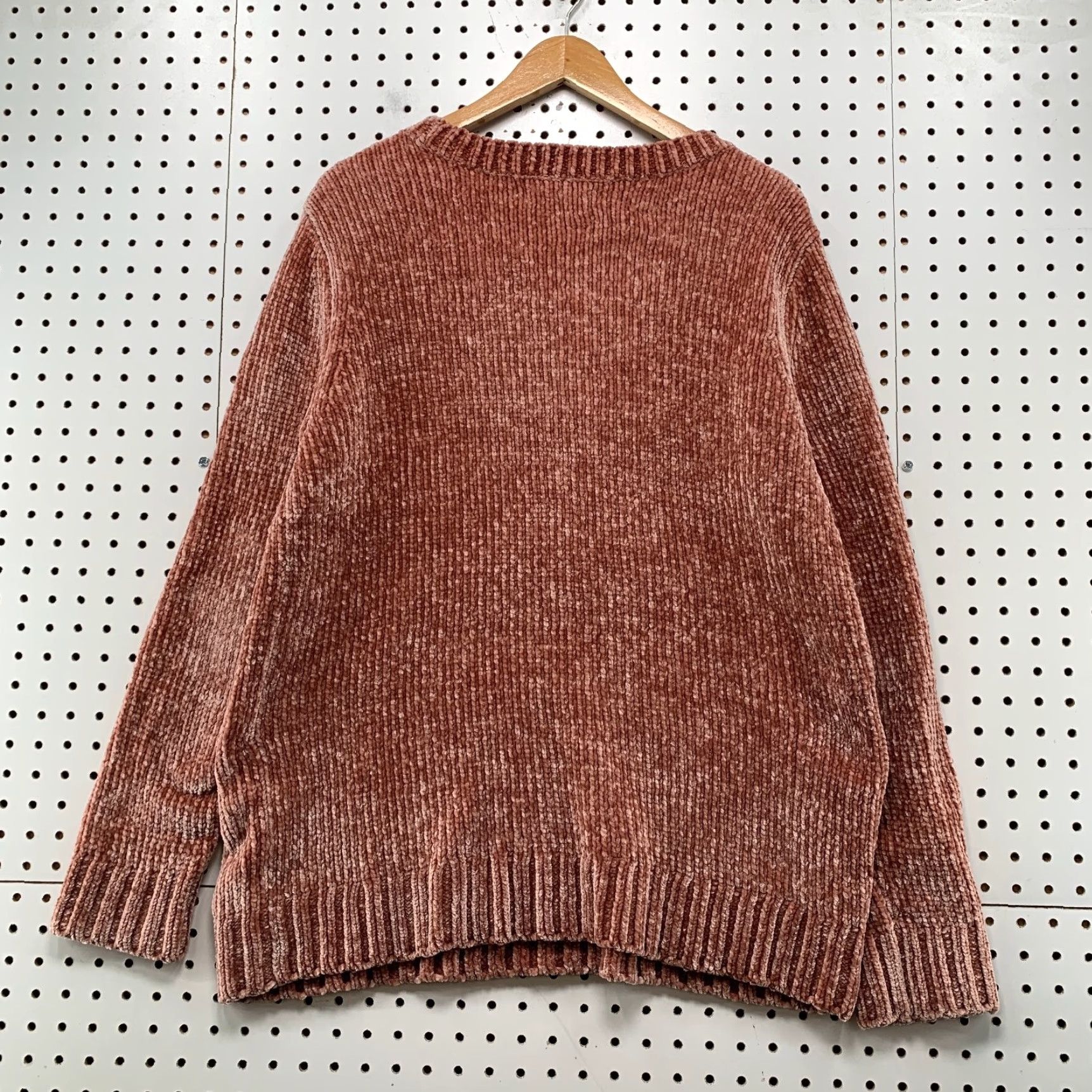 Orvis Orvis Sweater Large Rose Pink Chenille Chunky Knit Soft Plush Crew Oversized Size L / US 10 / IT 46 - 2 Thumbnail