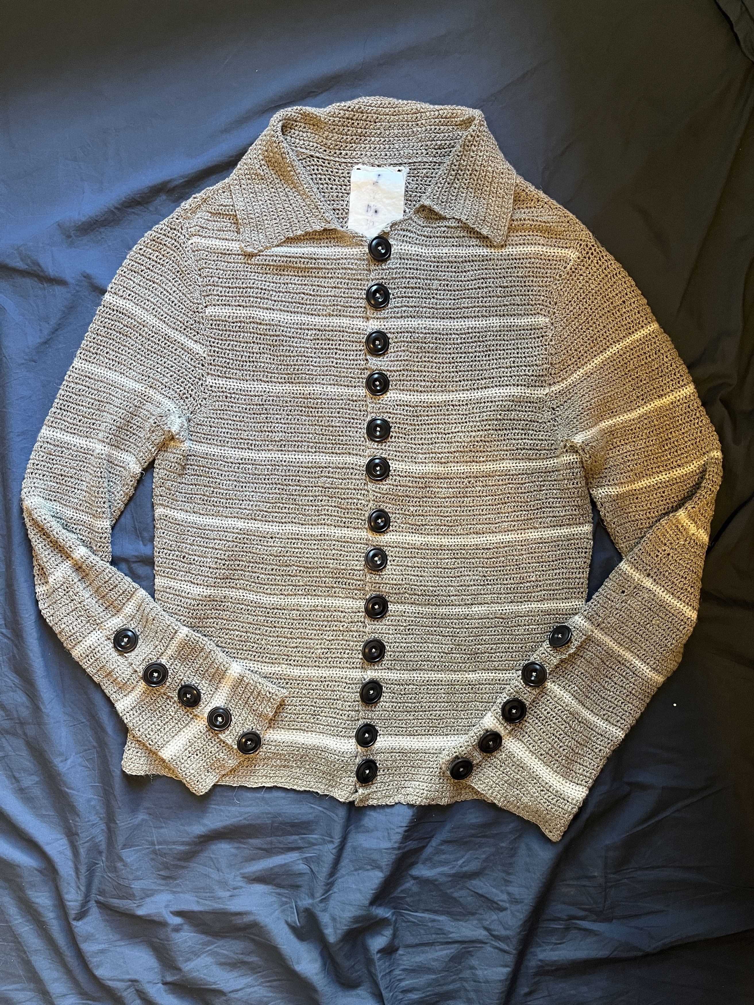 John Alexander Skelton JAS CV French hemp and Antique linen crochet Size US M / EU 48-50 / 2 - 2 Thumbnail
