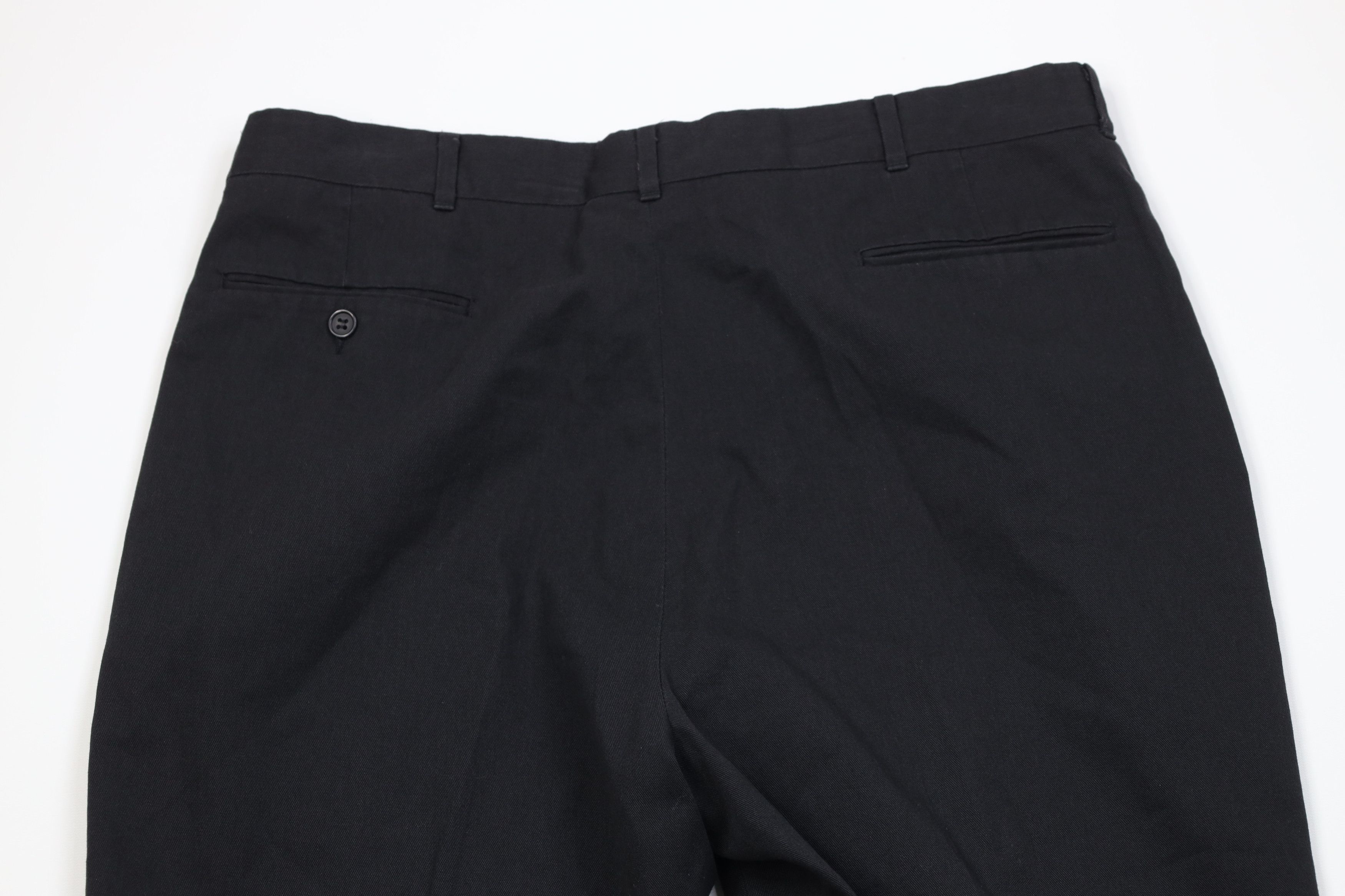 Vintage Vintage 70s Streetwear Flared Wide Leg Chino Pants Black USA Size US 36 / EU 52 - 11 Thumbnail