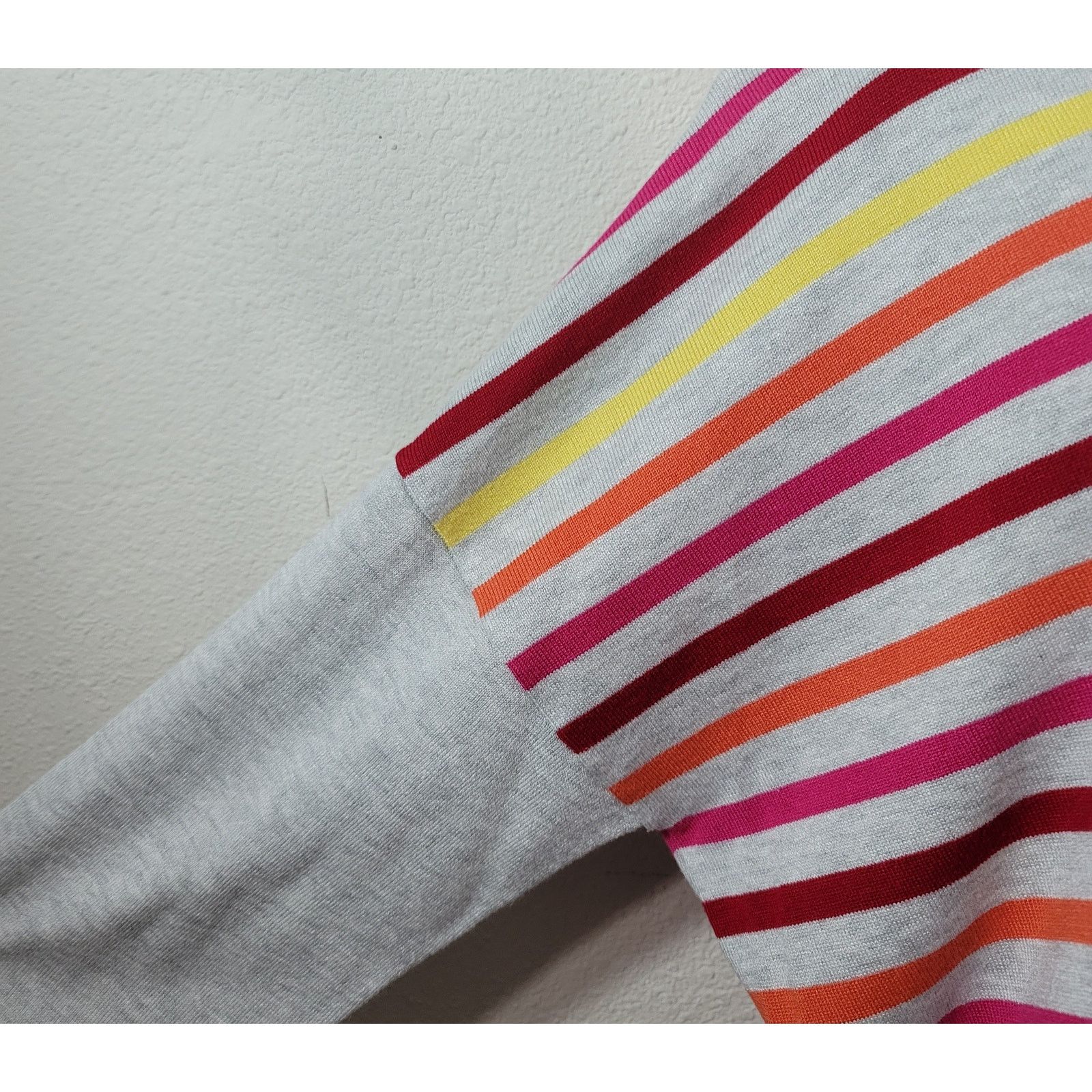 Other Lane Bryant Gray Yellow Orange Striped Sweater Top 18 20 Size XXL / US 16-18 / IT 52-54 - 2 Thumbnail