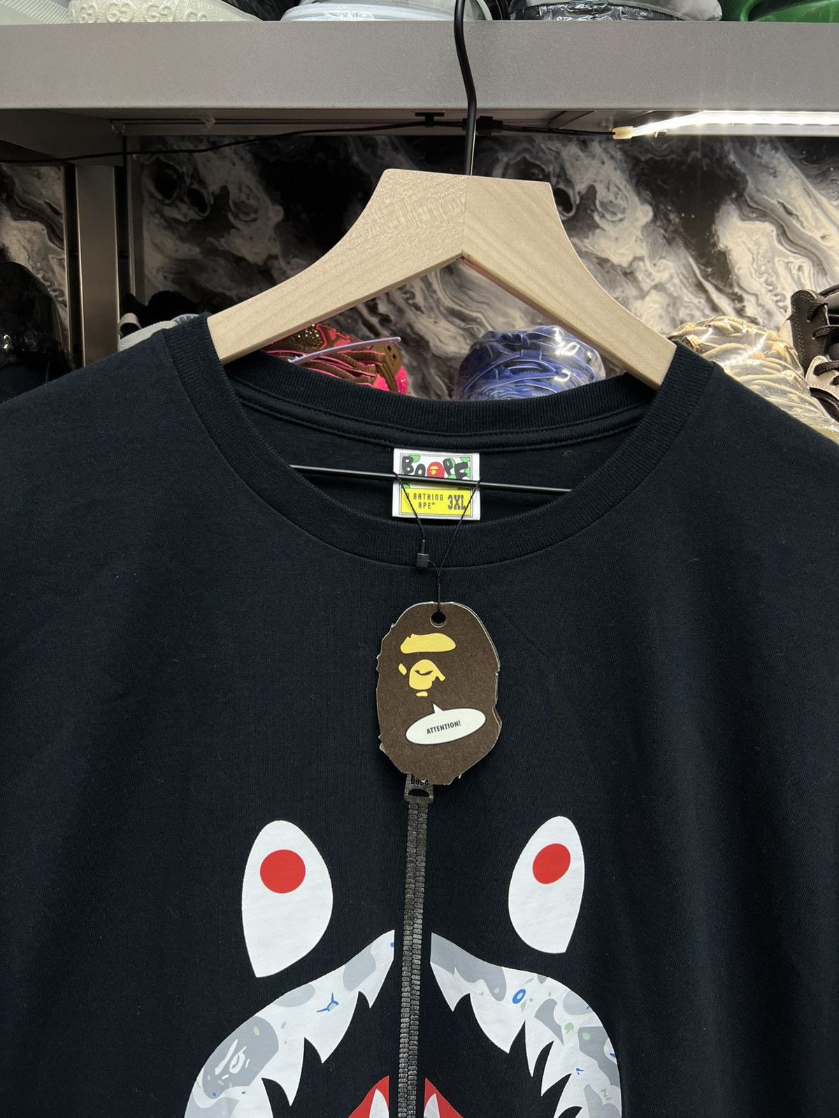 Bape Bathing Ape Shark T-Shirt Size US XXL / EU 58 / 5 - 3 Thumbnail