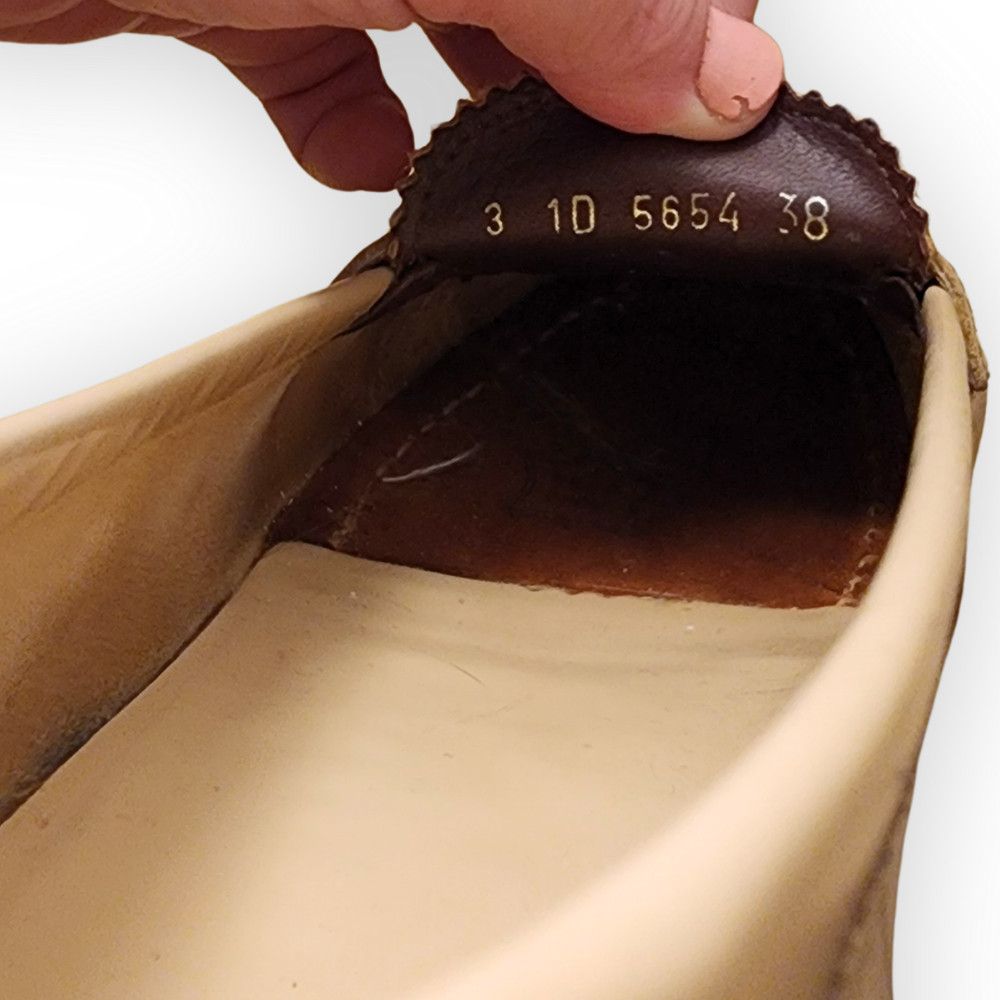 Prada Prada Beige Leather Loafers Size US 7.5 / IT 37.5 - 5 Thumbnail