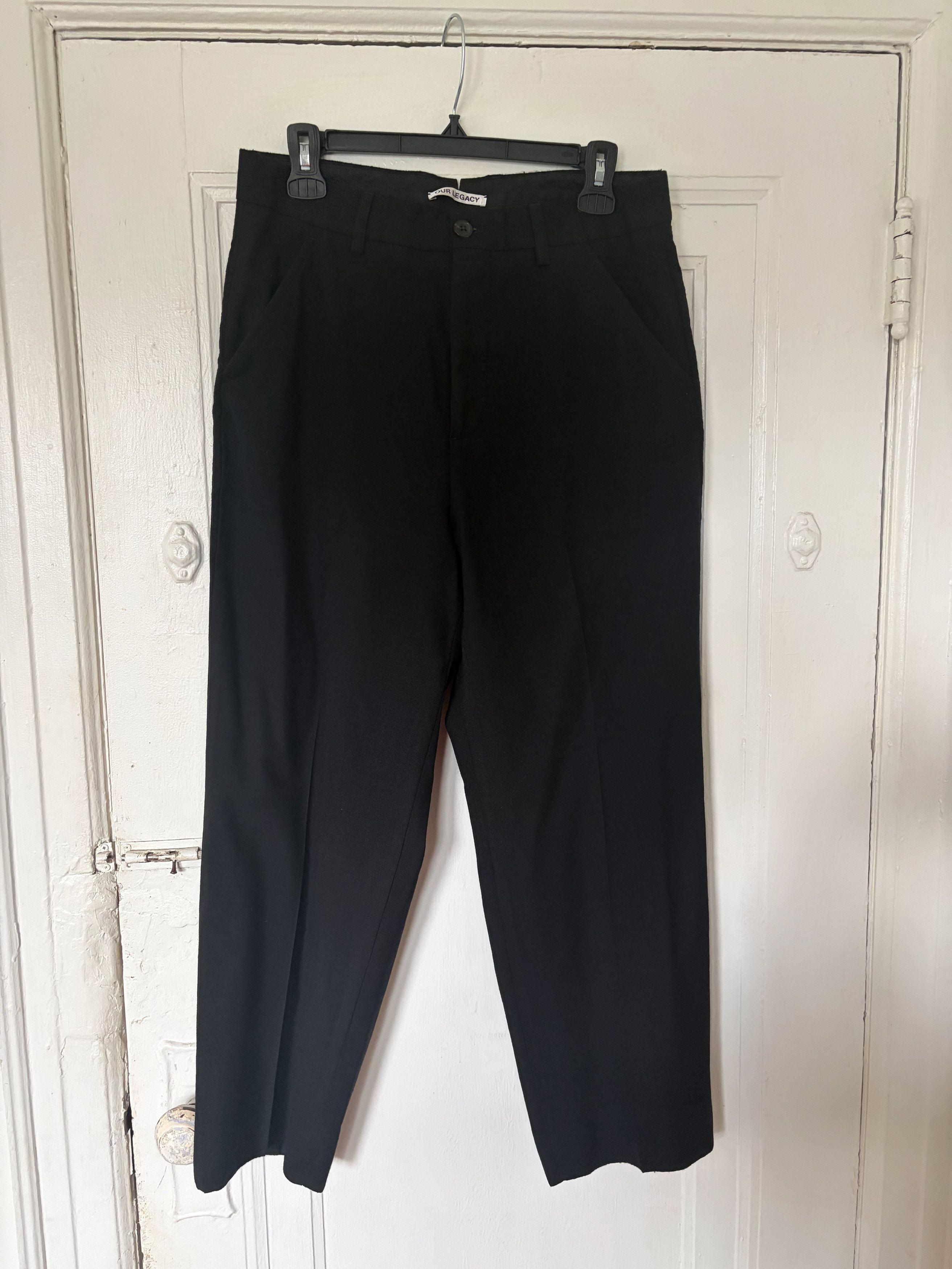 Our Legacy Our Legacy CHINO 22 Black Panama Wool | Grailed