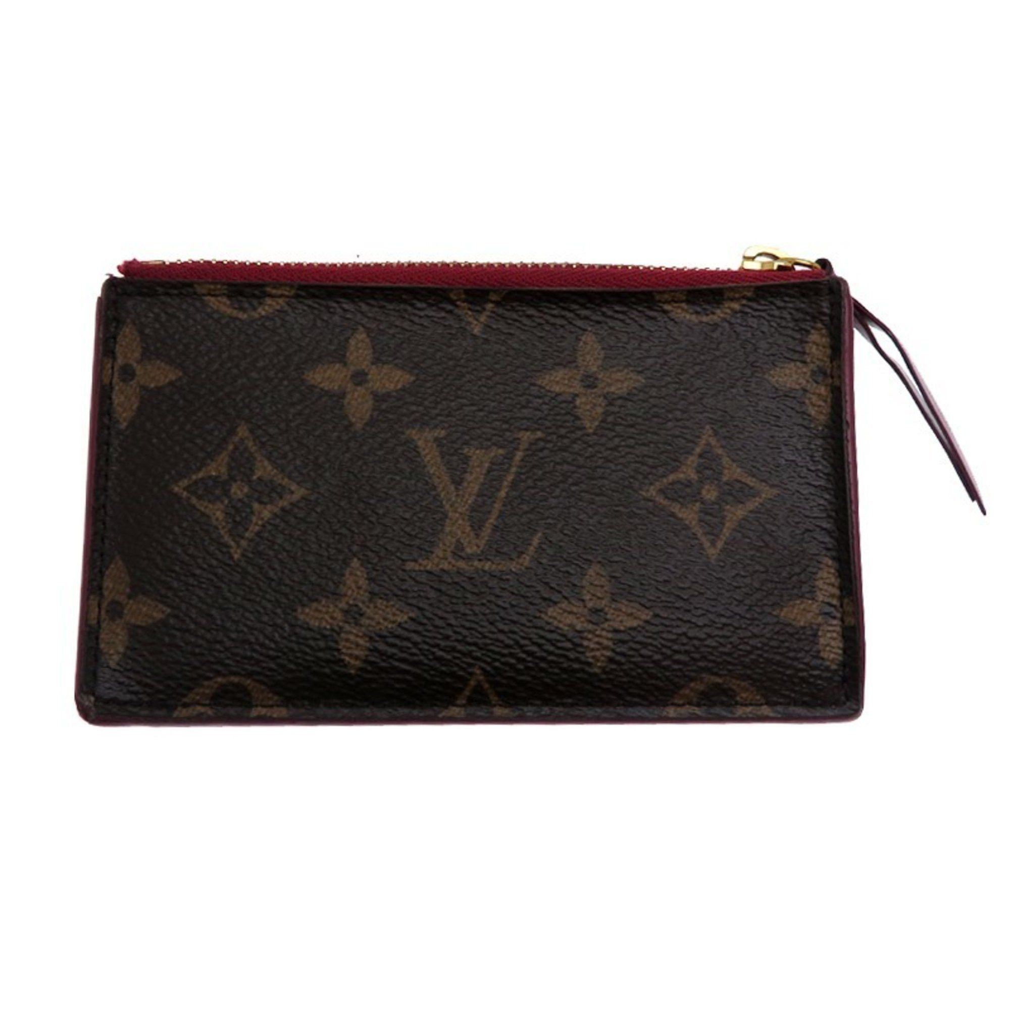 Louis Vuitton Louis Vuitton Porte Carte Zip Women's Card Case M67889 Monogram Fuchsia Size ONE SIZE - 1 Thumbnail
