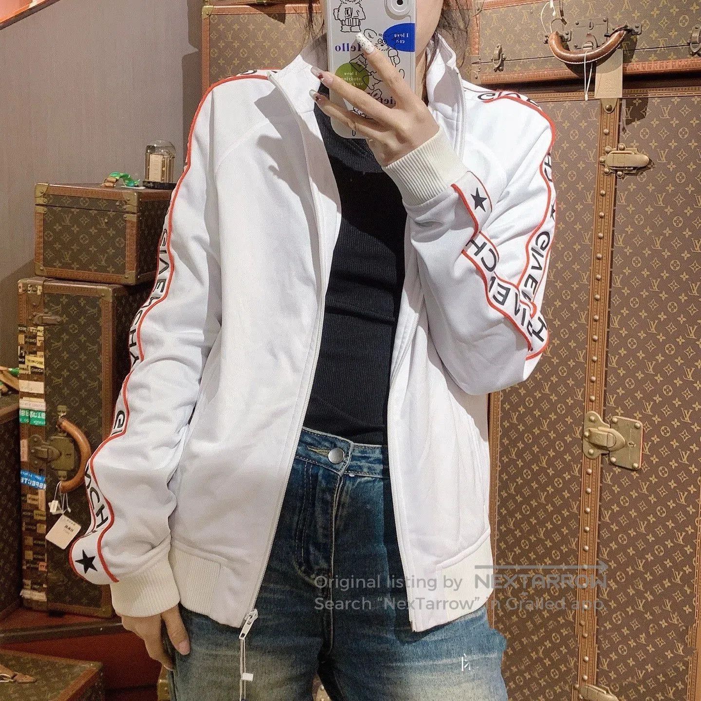 Givenchy Givenchy White Logo Baseball Jacket. Size US S / EU 44-46 / 1 - 9 Thumbnail