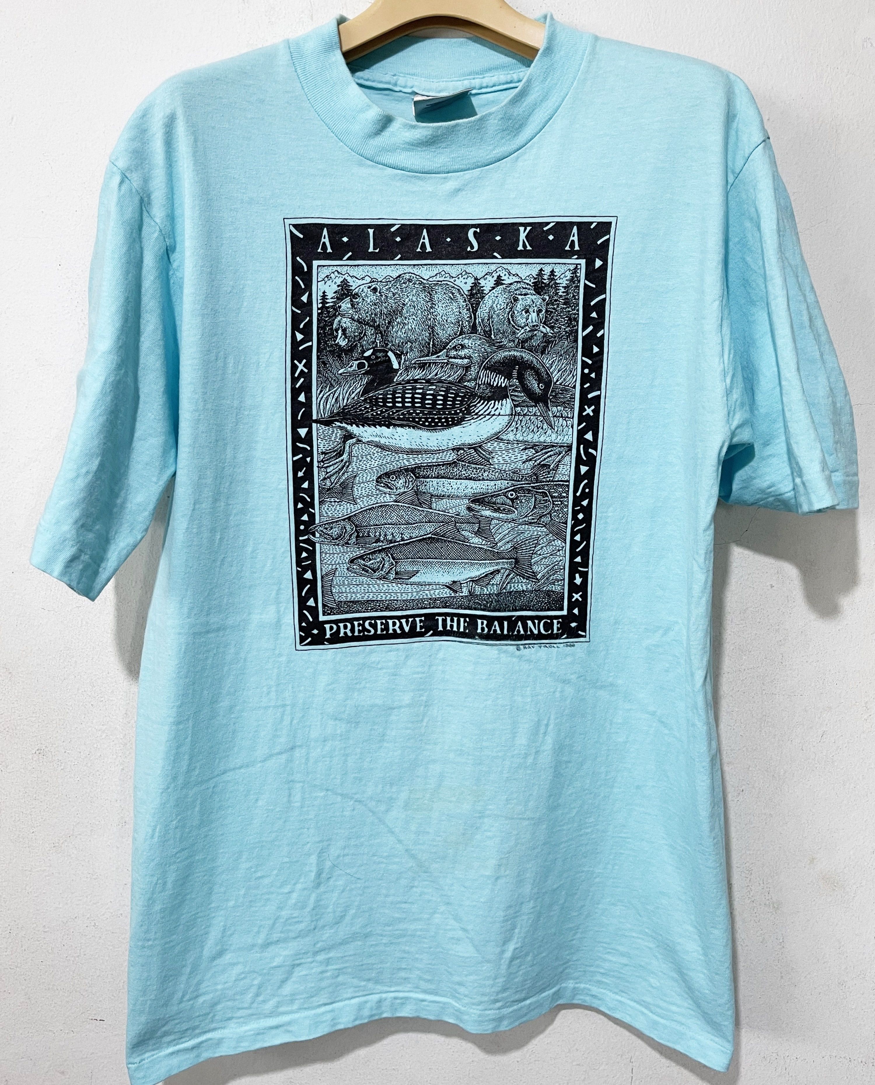 Arts & Science × Vintage Vintage 1988 Ray Troll Shirt Size US XL / EU 56 / 4 - 1 Thumbnail