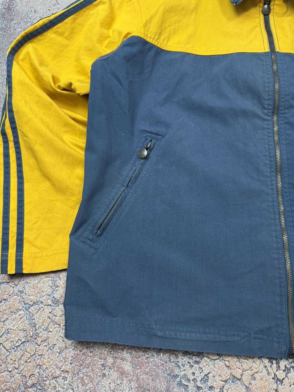 Adidas Vintage Adidas Denim Yellow/black Avantgarde Overshirt Size US L / EU 52-54 / 3 - 2 Thumbnail