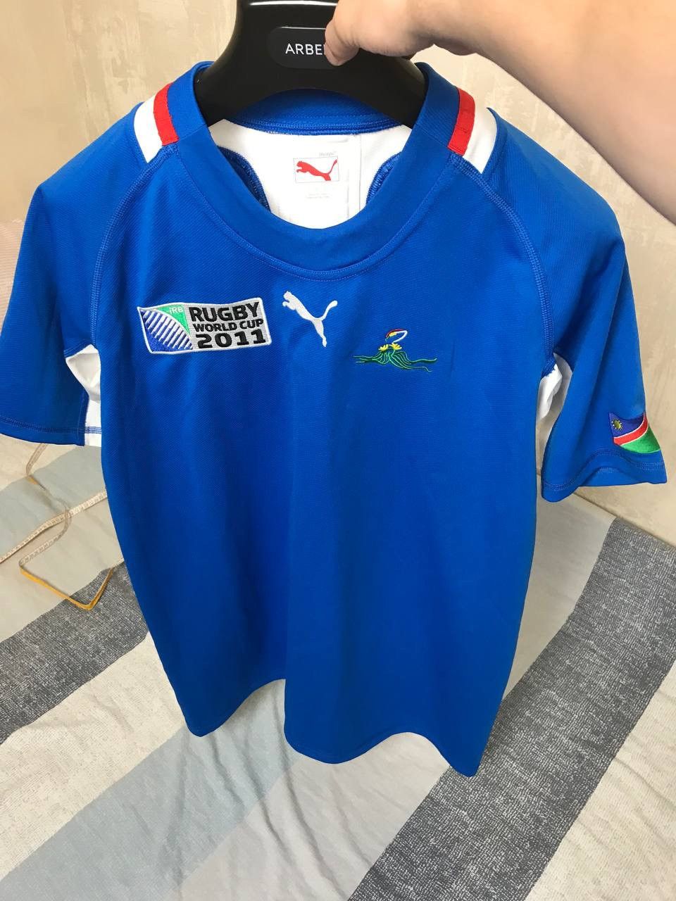 Puma 🔥 Namibia Puma IRB Rugby World Cup 2011 Jersey T Shirt Size US L / EU 52-54 / 3 - 6 Thumbnail