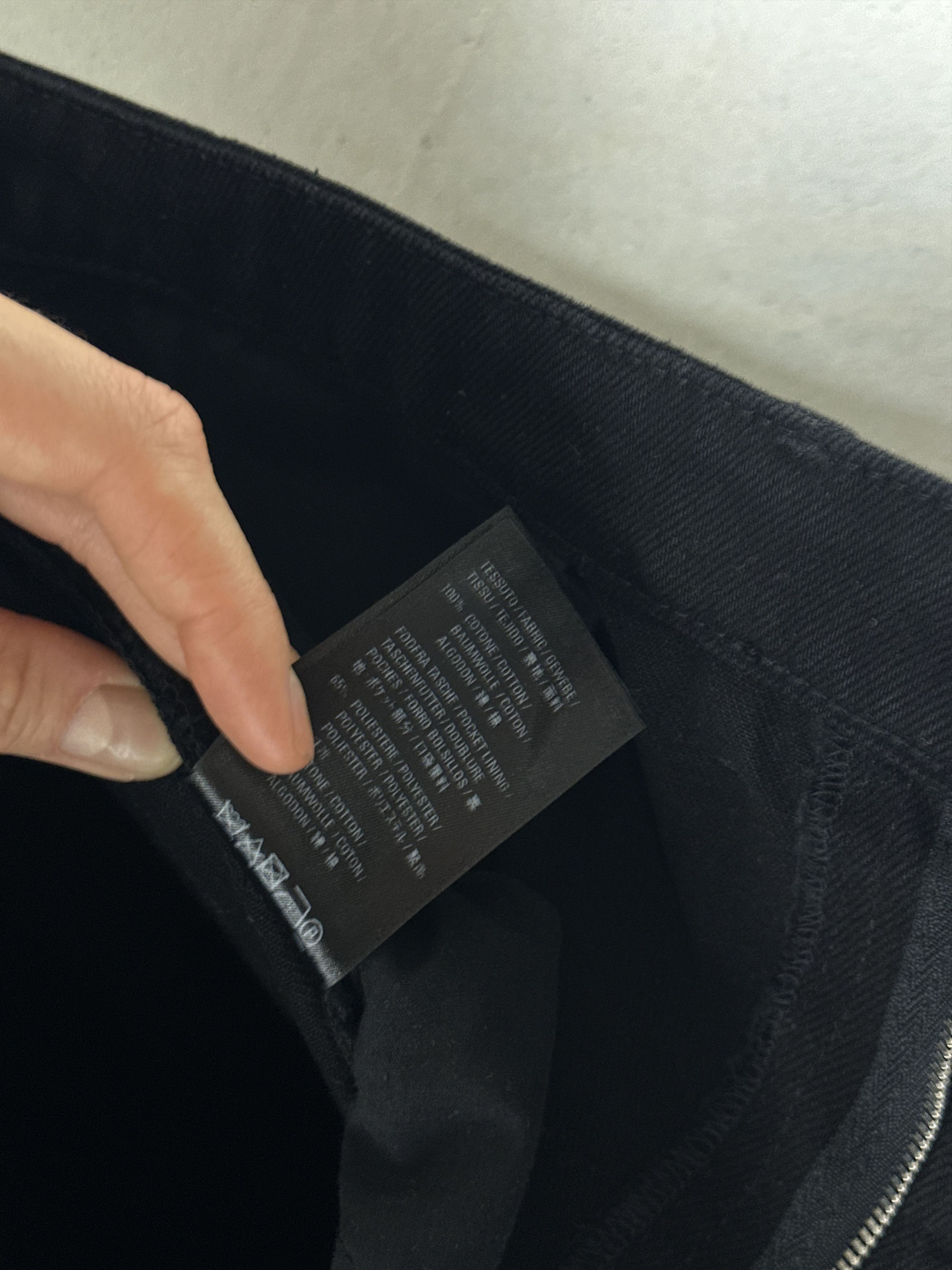 Balenciaga Balenciaga Straight-Leg Extra Long Black Jeans Size US 32 / EU 48 - 22 Thumbnail