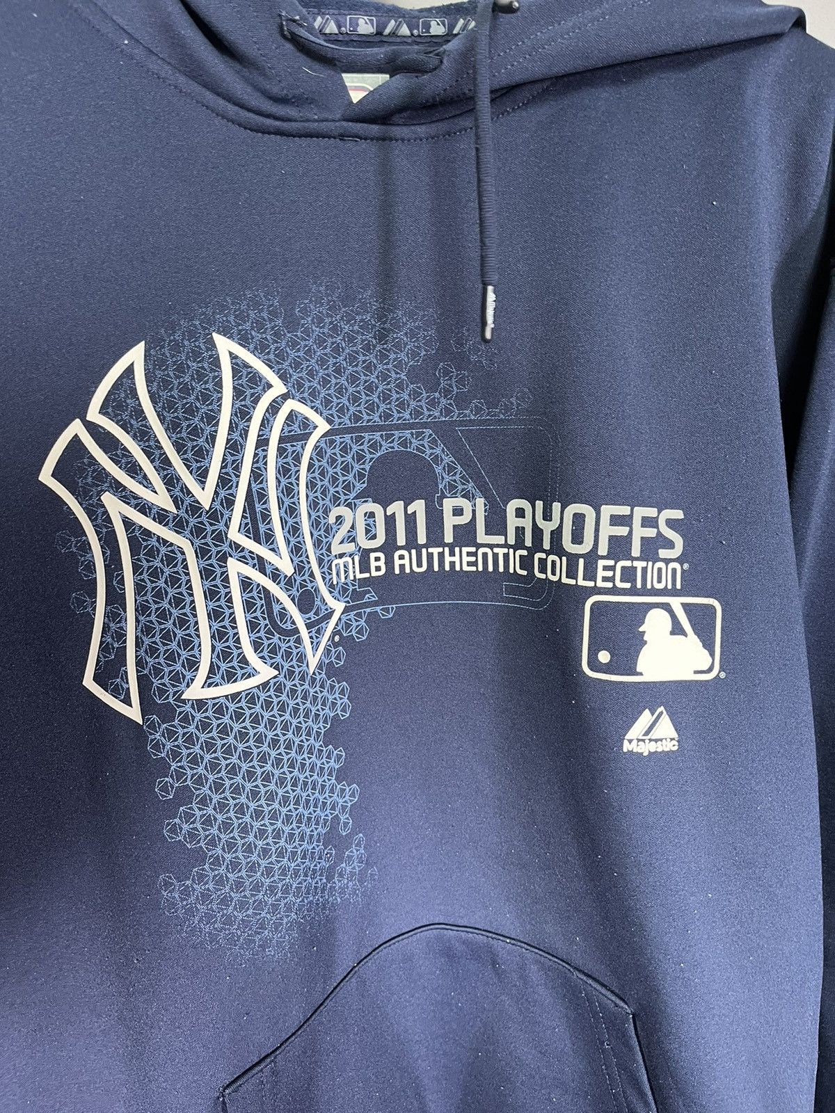 MLB × Majestic × New York Yankees Rare 2011 Playoffs MLB Yankees Hoodie Size US L / EU 52-54 / 3 - 2 Thumbnail