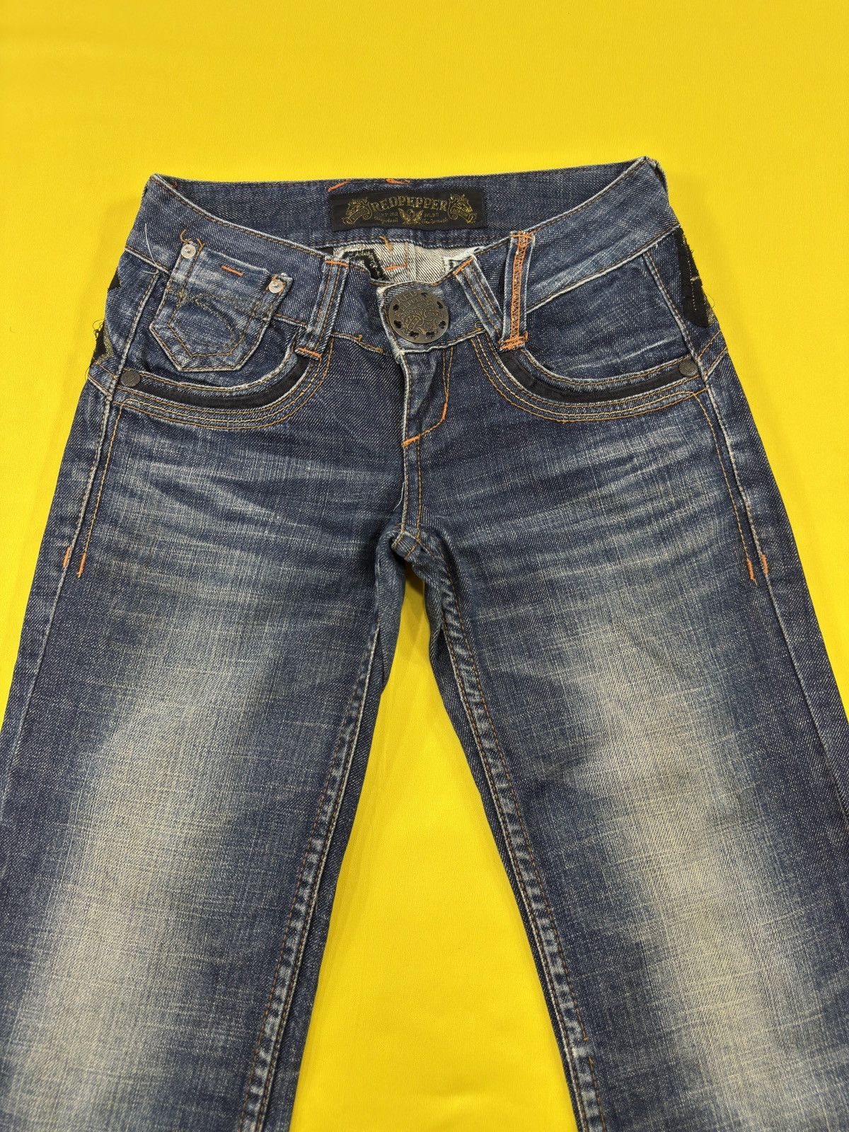 Japanese Brand Red peppers flare jeans Size US 28 / EU 44 - 5 Thumbnail